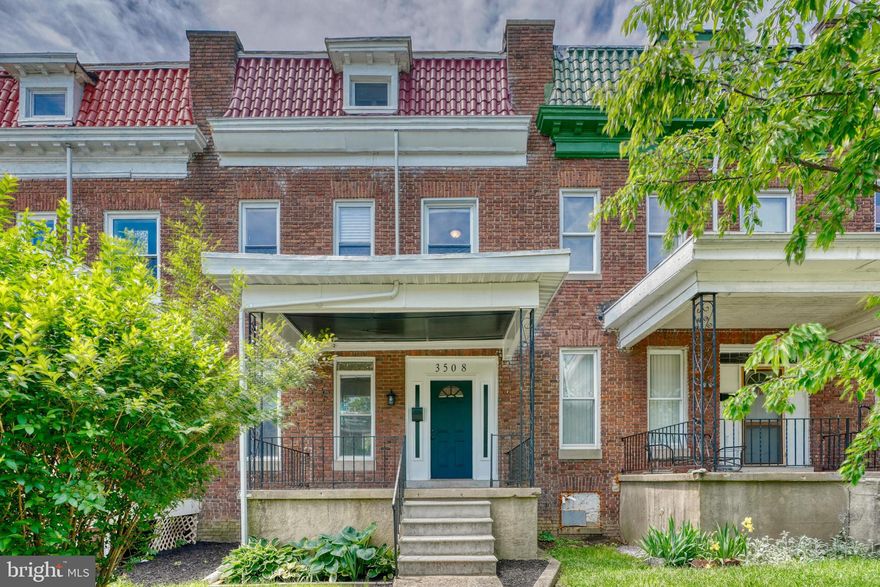 Historic Park Circle Home is back on the market in Baltimore City!! A  new  80+ furnace has been installed. This roomy home features 4 nice-sized bedrooms and 2 bathrooms. The first floor features a grand entrance with 9 ft ceilings, captivating and recessed lighting, an open concept, large loft-style windows, a balcony off the kitchen, and a full bathroom. The newly remodeled kitchen comes equipped with stainless steel appliances and a breakfast bar. The upper level has new carpet throughout, and a jacuzzi in the full bathroom. The home also boasts a spacious fourth level that can be utilized as a loft or bonus room. The seller is providing a home warranty and alarm monitoring for a year.  Washer and dryer hookup in the basement. This home is minutes from Druid Hill Park, CCBC, and Downtown Baltimore.  Schedule your tour today! $5000 Seller's Contribution to the Buyer