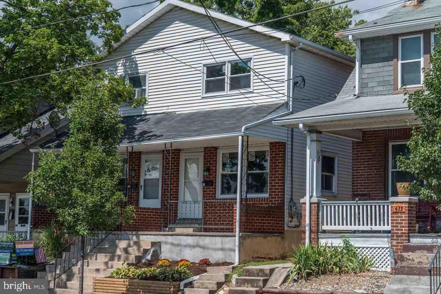 Immaculate home situated in Lemoyne. This semi-detached brick home offers a modern and sleek floor plan. Open kitchen concept with NEW countertops, new flooring, light fixtures & backsplash. Kitchen features large eating area. Enjoy remodeled half bath that home offers as well as first floor laundry room! Spacious master bedroom with plenty of closet space. Home features central air & new windows for added peace of mind. Quality & affordable home. Call today to schedule a showing!  1 year home warranty!