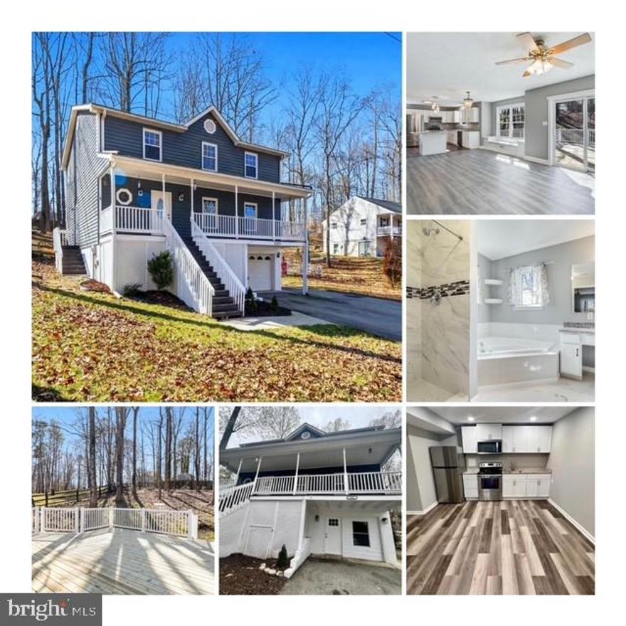 Multi-Generational Living at Its Best
This completely remodeled home offers exceptional versatility with 6 bedrooms, 3.5 baths, and two full kitchens, ideal for multi-generational living or flexible rental opportunities.
The main and upper levels feature four bedrooms and two and a half baths, providing comfortable primary living spaces. The fully finished lower level includes a second kitchen, living room, two bedrooms, and a full bath, along with a private separate entrance, making it perfect for extended family, in-laws, or additional occupants.  landlord would like to collect $3000 for upper level and $2,000 for lower level space. ideally Landlord would like $4500 for entire space 
Both kitchens are beautifully updated with custom cabinetry, granite countertops, and stainless steel appliances, blending style with functionality. Throughout the home, you’ll find new luxury vinyl plank flooring, professional interior paint, and updated fixtures, creating a fresh, modern feel.
Step outside to a newly rebuilt and expanded deck just off the family room—ideal for outdoor entertaining—overlooking a fully fenced backyard.  Great rental for those searching in Lusby and Solomons area.  Military is welcomed!