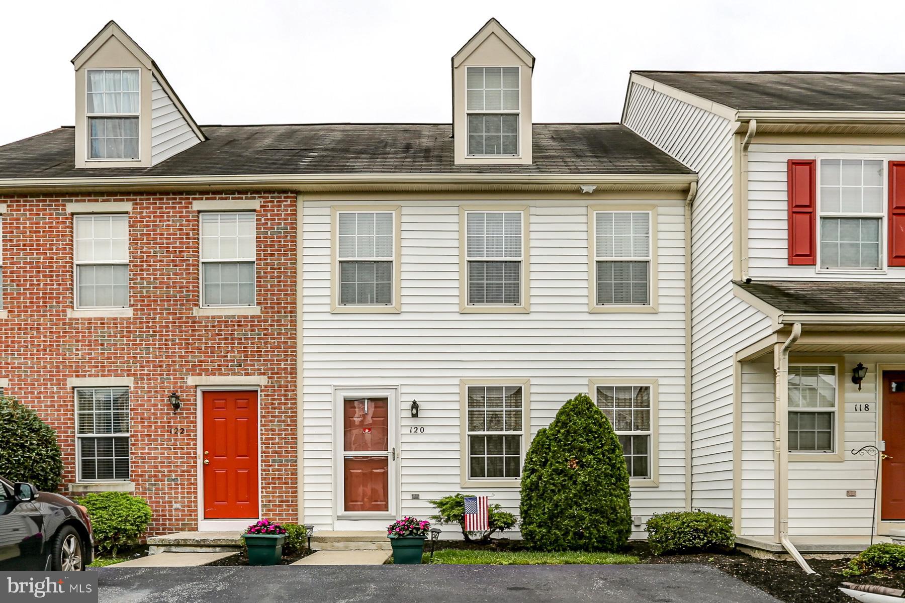 Nestled in the charming Bradford Estates, this delightful townhome features 2 Bedroom + 3rd Floor Bonus Room (great as third bedroom, den, playroom, or office) offers a perfect blend of comfort and functionality. Built in 2003, this traditional-style home features a well-maintained interior that radiates warmth and invites you to create lasting memories. Step inside to discover a spacious eat-in kitchen, equipped with updated stainless-steel appliances including a refrigerator, gas oven/range, dishwasher, microwave, and reverse osmosis faucet! Kitchen sliding door gives access to a nice rear deck. The main floor laundry adds to the convenience of daily living, with the washer and dryer to convey. The first floor features luxurious vinyl plank and engineered wood flooring throughout enhancing the inviting atmosphere, while carpeting in the bedrooms ensures comfort underfoot. Enjoy economical gas heat and a new C/A unit that was installed in June of 2025. The full, exposed, walkout basement offers endless possibilities for storage or can be finished off as future living space. Off-street paved parking for two vehicles adds to the ease of living in this lovely community. Enjoy the benefits of included lawn maintenance and snow removal, allowing you more time to savor the comforts of home. This property is not just a house; it’s a place where you can truly feel at home. Don’t miss the opportunity to make it yours!