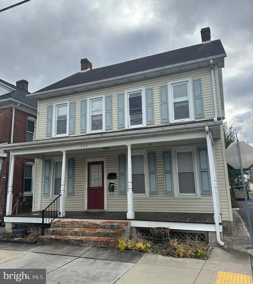 This is a nice, 2 unit in Adams County, Conewago School District 2 bedrooms, 1 bath in each unit,  Separate utilities,  off street parking for 4 cars, The main house has a nice architectural shingle roof.   (There is a 18 x 16 2 story barn w/ electric and metal roof), both units have washer and dryer hookup The 2nd level washer and dryer hook up is in the rear enclosed porch, the 1st floor washer and dryer hook up is in the basement . The first floor is heated by a natural gas hot air furnace and the 2nd level is heated by natural gas heaters. there are 2 separate water heaters in the basement along with 2 separate water meters , there are also 2 separate 100 amp electric circuit panel boxes for each unit.  There is a nice rear yard and rear alley access, the property is close to many conveniences. There is a neat old smoke house in the yard used for storage.