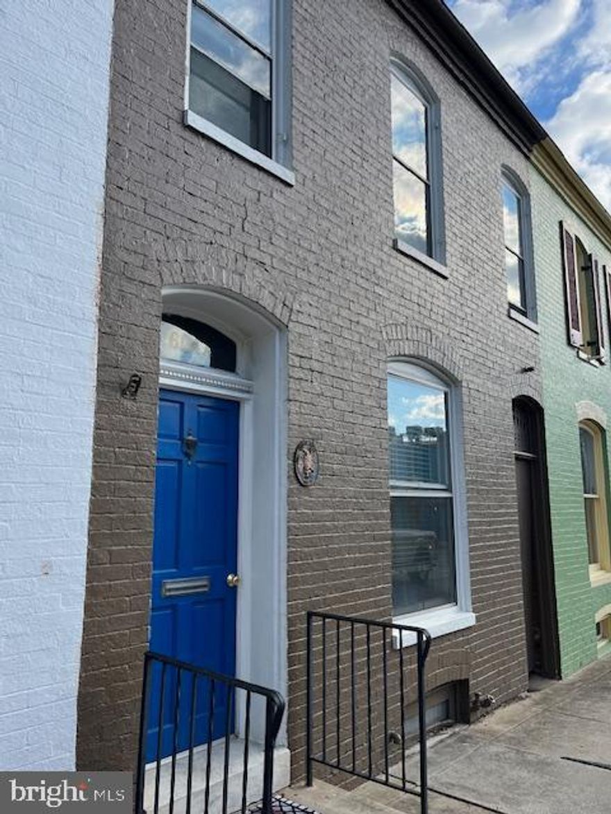 Rare opportunity to rent this charming historic brick townhome in Downtown Frederick with private landlord. Conveniently located within walking distance to restaurants, shops, parks, Frederick Health Hospital and the best that Downtown Frederick has to offer. Two spacious bedrooms and a home office all located on the upper level plus a full bath. An additional half bath is located on the main level along with kitchen, living room and dining room. Original hardwood floors throughout, accented with plenty of natural light. Large eat in kitchen has generous amount of cabinetry, stainless steel appliances, tile backsplash and granite counter-tops. Washer and Dryer are conveniently located next to bedrooms on second floor. Great outdoor space with fenced yard. Unfurnished. Shades/curtains included. Non smokers/non vape users only. Central heat and air conditioning for most of the house. Available immediately! No pets, please do not ask. Link to the rental application: https://apply.link/kEttfl8