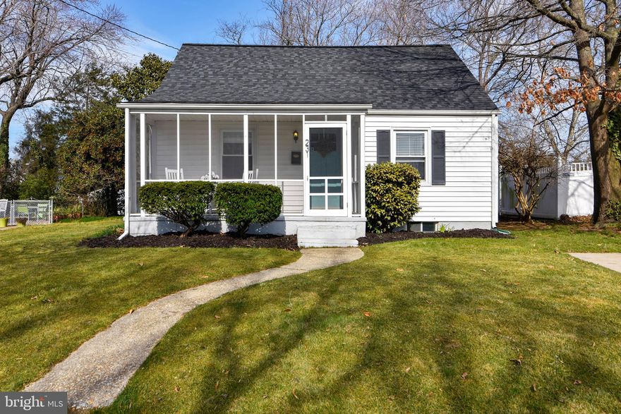 Live the Annapolis lifestyle in this classic Cape Cod located in the sought after neighborhood of Admiral Heights. Walk to Navy Stadium Events, walk to West Annapolis restaurants and shops, or take a quick bike ride to City Dock downtown Annapolis. Admiral Heights offers a community pool and water privileges. Easy Access to route 50 and 97. This location has it all! This lovely home has an adorable screened in front porch, 3 bedrooms and 2.5 bathrooms, finished basement, hardwood floors, updated bathrooms, rear deck and flat backyard perfect for entertaining on warm afternoons, and lots of charm!