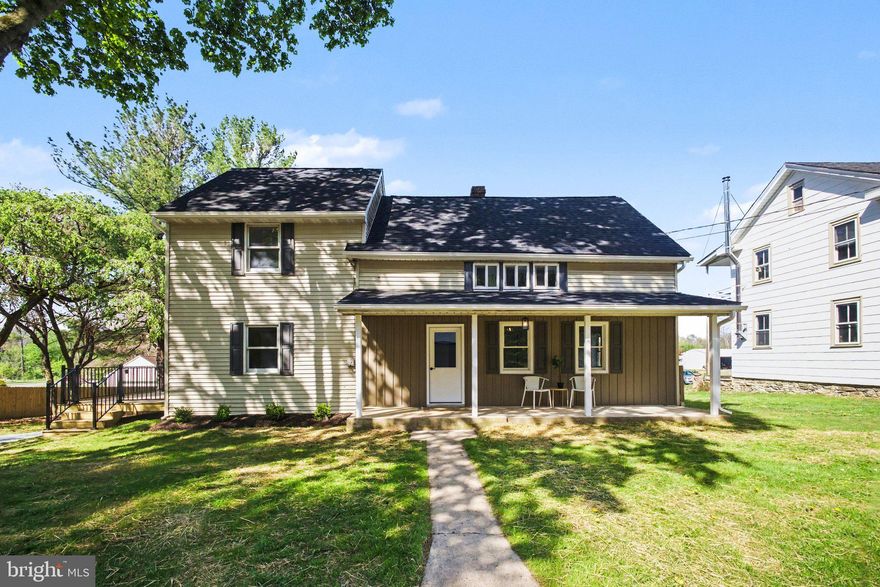 Step into timeless character paired with modern comfort at this beautifully updated 1875 farmhouse on Old Road. Offering 1,979 square feet of living space, this 3-bedroom, 2 full bath home also includes a versatile flex room—perfect for a potential 4th bedroom, home office, or additional living area.
The main level features a thoughtfully designed layout with a spacious living room, a full bath, and a convenient first-floor laundry and mudroom—ideal for everyday functionality. The fully updated kitchen shines with brand new cabinetry, granite countertops, white subway tile backsplash, and built-in appliances, seamlessly flowing into the dining area. New luxury vinyl plank flooring and upgraded lighting enhance the entire first floor.
Upstairs, you’ll find three comfortable bedrooms, each with ceiling fans and carpeting, including a generously sized primary bedroom with recessed lighting and a cedar closet. The fully remodeled second-floor full bathroom boasts a double bowl vanity, updated cabinetry, modern lighting, and tile flooring.
Outside, enjoy the charm of a large wraparound deck with black metal railing and dual access points, a covered front porch with updated lighting, and a freshly seeded yard. The property also features a new stone driveway, a mulched picnic area, and a freshly painted 2-car garage with classic barn doors—ideal for storage, hobbies, or workshop space.
Major updates provide peace of mind, including a brand new roof, new propane water heater, central air, and forced air propane heat. 
Move-in ready with fresh paint, new flooring, and updated finishes throughout—this charming farmhouse blends historic appeal with today’s modern conveniences.