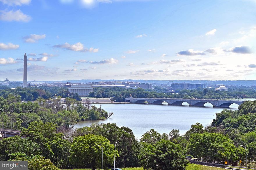 Welcome home to this beautiful unit with an amazing view, of DC mall Lincoln and Washington monuments, and Capitol.  The home features 1 bedroom and 1 bathroom and lots of natural light throughout.  Ample of closet and storage space available. Utilities are included in rent (electric, gas and water).  The building is conveniently located within walking distance to Rosslyn metro station, many great restaurants, shopping and so much more. Secure building access with lobby concierge. Building offers lots of amenities such as pool, fitness center, laundry room, barber/salon, dry cleaner and food market.  Million Dollar views on a budget. One of a kind affordable unit at prime location. Garage Parking included.