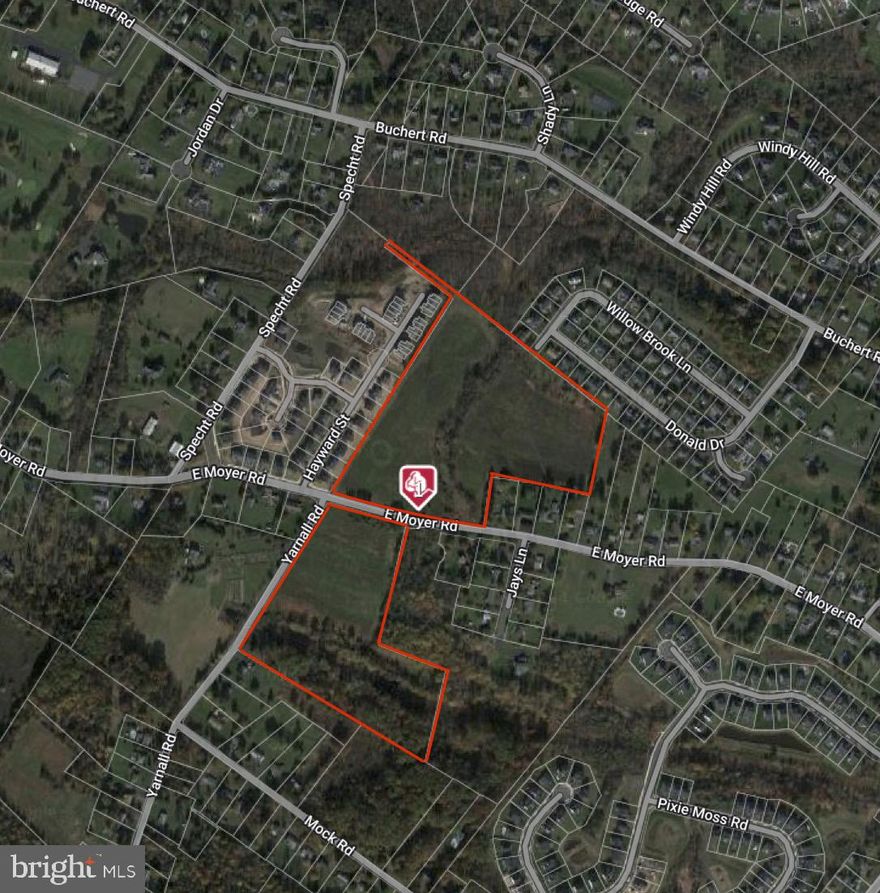 Prime development opportunity in ever-growing New Hanover Township! This rolling 35+ Acre property fronts on Yarnall Road and both sides of Moyer Road. Several sketch plans have been submitted and reviewed by the Township. The latest plan, attached, shows 39-15,000 sqft single family building lots. Some engineering has been completed including a wetland study and a hydric study. Public water, public sewer, and natural gas are available to the site.  30 Sewer EDU's (not included in the price) are also available for purchase from the Seller. Property is enrolled in Act 319. Seller financing available.