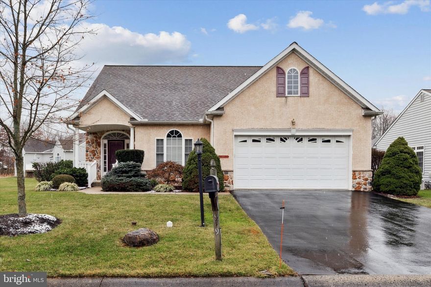 Welcome home to Belmont in Garnet Valley! This sought-after 55+ community offers low HOA fees that cover the lawn maintenance and snow removal, leaving you more time to enjoy life! With Delaware just a few miles away, tax-free shopping is at your fingertips! A 3 bed+den, 3.5 bath home, it's been well-maintained and upgrades include new heater in 2022, A/C  6 years old, whole home generator installed, and various windows replaced. While this beautiful and spacious home includes 3 levels of finished space, it also offers the ability to live primarily on 1-level with many spaces to enjoy! From the foyer entry, you'll find the formal living room with coat closet. Follow the gorgeous hardwood flooring into the bright and open family room space showcasing vaulted ceiling, skylight, and gas fireplace for warming ambiance. The eat-in kitchen features wood cabinetry, cooktop and separate wall oven, and tiled backsplash. There's also room for a table in the kitchen and an additional dining table area adjacent. No shortage of space here, this home is a great place to entertain family and friends! Off the kitchen, you'll find the laundry room and a sliding glass door leads to the deck and spacious rear yard. This level also includes the owner's suite with large walk-in closet and ensuite bath with dual sink vanity, walk-in shower, and separate soaking tub. A second bedroom and second full bath complete the main level. Upstairs you'll find the perfect guest suite! An open seating area at the top of the stairs leads to a bedroom with ensuite bath. A den provides versatile space. All bedrooms and the den are carpeted with ceiling fans. There's also a full finished basement with walkout stairs for even more space to use at your choosing! The basement includes a powder room for convenience. 2-car garage and driveway parking. This home is ready for its next owner and it can be yours - don't wait, schedule a showing and make your offer before the chance passes you by!