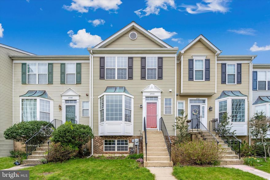 Welcome Home to 2544 Ayr Court in Crofton, MD!  A beautifully maintained 3-level townhouse by the original owners with 4 Bedrooms and 3.5 Bath is waiting for you!  As you enter on the main level, you're greeted by a sunlit living/dining area with bay window, powder room, large kitchen with center island and some updated stainless steel appliances, French doors leading to the deck for entertaining and enjoying the fresh air! The upper level includes a master suite with cathedral ceilings and hardwood floors, custom designed closets and its own private en-suite bath w/skylight, double vanities, shower, and jacuzzi tub.  Two additional bedrooms and a full bath complete the upper level. The lower level includes the fourth bedroom with a dual entry full bath, a recreation room with gas fireplace and French doors leading to the fenced in backyard, storage space and laundry!  This home has been freshly painted in neutral colors and major systems (Roof, HVAC, Hot Water Heater) have been updated!  All you have to do is move in! Ideally located between Baltimore, Annapolis and Washington, DC!  Crofton Village community amenities include walking trails, tennis courts, tot lots and outdoor swimming pools! What more can you ask for? Schedule your appointment to see this home today!