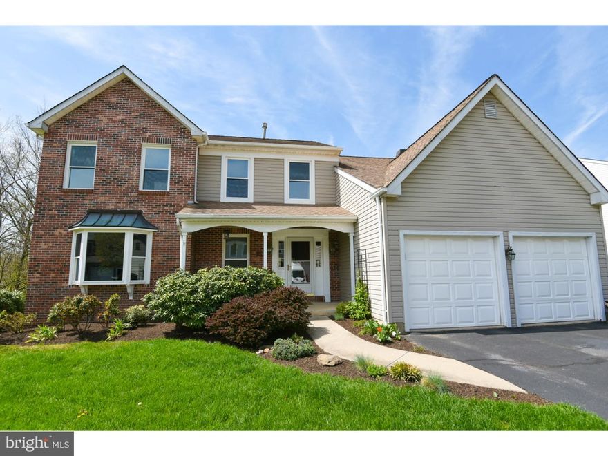 Welcome to this charming colonial in the popular community of Greentrees! Location! Location! Location! Convenient to highways, shopping, restaurants, parks. Lovely floor plan and spacious room sizes. A front porch welcomes you and leads to the center hall foyer with ceramic tile flooring and a large coat closet. To your left is a formal living room with bay window and a formal dining room with crown molding and chair rail. The spacious, cheery kitchen offers a large pantry closet, center island, ceramic tile backsplash, smooth top range, microwave, recessed lighting and an adjoining breakfast room with atrium door to the rear deck. A spacious family room provides the perfect place to relax or entertain with a lovely brick fireplace and recessed lighting. An updated powder room and large laundry room with cabinets complete the first floor. Most of the first floor is graced with gleaming hardwood flooring. The second floor houses a very large master bedroom suite with double entry doors, a walk-in closet, a private sitting room/home office and a bath with corner whirlpool tub, shower stall, double vanity, double linen closet and ceramic tile flooring. There are three additional bedrooms serviced by a hall bath. Not done yet! You will love the huge, walk-out finished basement with ceramic tile/hardwood flooring, large full service bar containing a very unique gas fireplace and a large storage area. Lots of ceiling fans. Roof replaced 2007, HVAC system replaced 2010, new windows 2014. A home you would be proud to call your own!