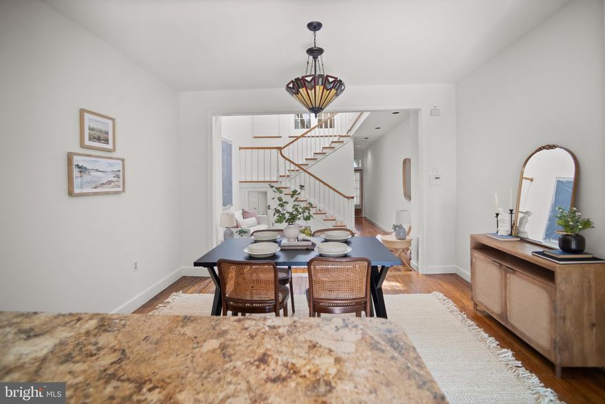 The most stunningly beautiful home in Federal Hill, hands down. This home checks ALL of the boxes: LOCATION, Charm, original features, SPACIOUS layout, open concept, roof deck, 2 CAR PARKING, outdoor space and the most spacious kitchen you’ve ever seen! Stepping inside, you’ll love the charming original vestibule and the front sitting room. There are original hardwood floors on the main level that have been beautifully restored. You will be blown away with the souring ceiling height and gorgeous staircase. There is an ample sized dining room that will fit any size table you can imagine and the kitchen… is a dream. All custom cabinetry, stainless steel appliances and TONS OF SPACE! Stepping outside you will find a charming all-brick patio that leads out to your TWO-CAR PARKING PAD! Upstairs you will find two perfectly sized rooms with two full bathrooms. The roof deck is spacious with views all around. Don’t miss this house, it is VERY special and it’s waiting for a new owner.