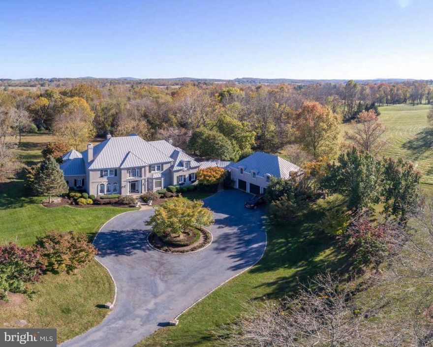 Price Reduced!  Piedmont Serenity in Orange County Hunt Country! Enjoy your private and exquisitely elegant  & stunningly decorated French Country residence on 56 rolling acres. Relax w/guests by the pool, or entertain in formal living & dining areas or casually in the airy breakfast & solarium spaces. You retire to your sumptuous master suite, while you host friends in the full guest suite.