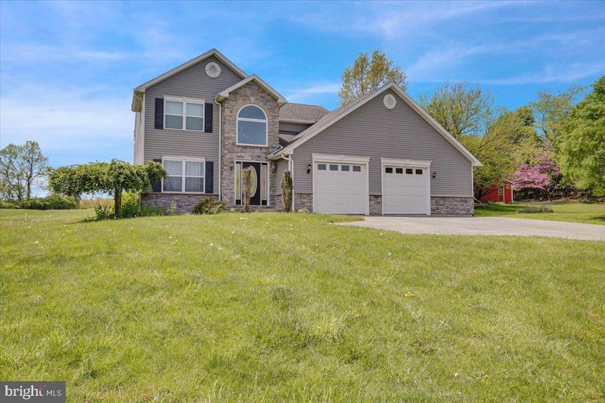 Spacious 4-bedroom, 2.5-bath, two-story home on 3.1 acres featuring an open floor plan and modern upgrades throughout. An all-season sunroom fills the home with natural light, while a gas fireplace with tile surround creates a cozy focal point and adds to the airy feel, complemented by ceramic tile and carpet across both levels.

The primary suite includes a large bedroom, spa-like bath, and soaking tub. Additional highlights include a solar panel system for energy efficiency, a water treatment system with UV light, and a central vacuum system for convenience. Three additional bedrooms provide flexibility for family, guests, or a home office.
The correct square footage of living space should be 2,553 square feet per builders information.
Enjoy 3.1 acres of outdoor space while benefiting from a central location near Routes 222, 422, and the Pennsylvania Turnpike, with easy access to Harrisburg and Philadelphia. Move-in ready, this home combines comfort, efficiency, and location. Seller is extremely motivated.