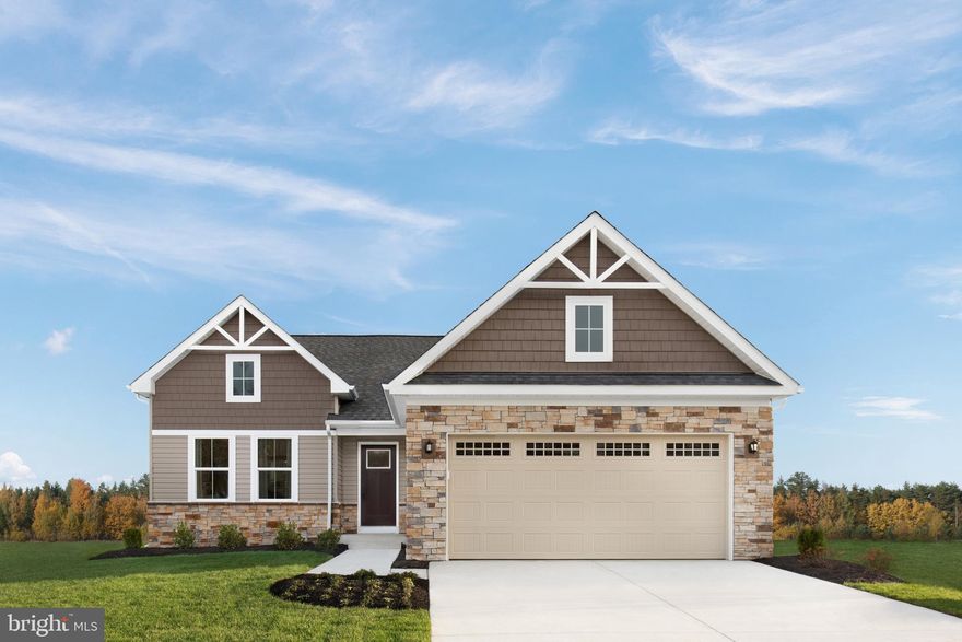 Buying a brand new home at Spring Valley Farms couldn't be easier! The Eden Cay single-family villa makes main-level living easy. Step into the inviting foyer and find versatile flex space which can be used as an office or 3rd bedroom. Another bedroom and full bath provide comfort and privacy. The open floor plan includes an impressive great room, ideal for entertaining, and a gourmet kitchen with a walk-in pantry. Gather around the large island or dining table for memorable meals.  Your luxurious owner's suite features double vanities and an extra-wide walk-in closet.  Plus you'll have plenty of storage with a full basement and 2-car garage! The Eden Cay is one you don't want to miss. Spring Valley Farms is the perfect opportunity for active adults to own a brand new affordable one-level home in Montgomery County.    All of the advantages of a brand new home can be yours! Contact us to learn more.  Other floor plans and homesites are available. Photos are representative. Ryan Homes is taking precautionary measures to protect our valued customers and employees. Our models are open by appointment.