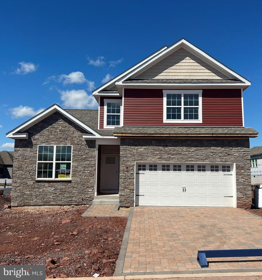 MOVE IN NOW! NEW HOME…This Juniper sits proudly on a corner homesite. This spacious 5 bedroom/4 bath home and is loaded with many appointments to include smart home technology, gourmet stainless steel kitchen to include wall oven, gas cook top, gleaming quartz countertops, rich espresso upgraded cabinet package in the kitchen, huge island with plenty of seating and oversized pantry. The most-desired open concept kitchen leads you to your family room and breakfast area as gathering space-perfect for entertaining. Relax and enjoy a cup of tea on your covered porch. Rest tranquilly in your spacious main level owner’s suite with upgraded bath to include a comfort height vanities, rich espresso cabinets and quartz counters. Storage is bountiful in the walk-in closet. For the owner’s convenience the laundry room in on the main level. An additional spacious bedroom on the main level may be used as you wish-a bedroom/home office/hobby room with two additional over-sized bedrooms on the upper level and a 5th bedroom in the basement. Tuck-away for the evening in the finished basement rec room. Life will be easy with lock and go lifestyle as most of the exterior maintenance is handled for you! The Links at Gettysburg is a premier amenity rich golf course community- enjoy a day sunning near the swimming pool, play a round of tennis,enjoy a sunrise on the walking trails, host gatherings at the community club house. What’s for lunch/dinner? No problem, on site dining is available. Of course there is GOLF!!! We look forward to welcoming you to your new home and to the D.R. Horton family! *Photos are of similar home, and are for viewing purposes only*