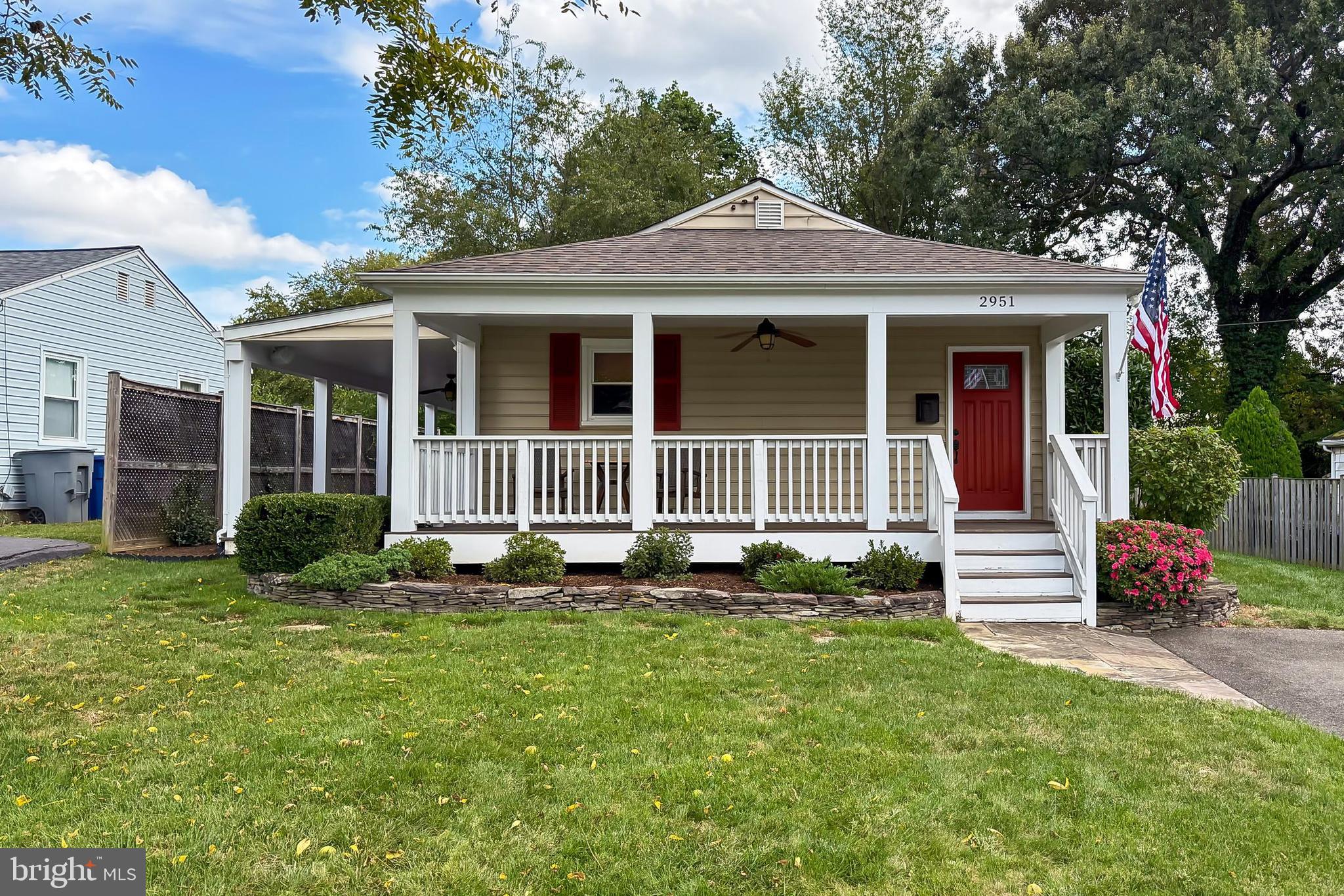 Don’t miss this perfectly updated one level living home in wonderful community! Curb appeal is top notch for this great rambler. The driveway, with ample parking, leads up to the expansive, covered front porch. The home pulls you in with its natural light and gleaming hardwood floors throughout. The living room is huge and connects to the dining space and completely updated kitchen. The kitchen features SS appliances, upgraded counters and an eat-in bar. The primary bedroom suite is a relaxing retreat. The bathroom is stylishly updated with a walk-in shower. The 2 secondary rooms are also spacious and share an equally as stylishly updated bathroom. Make your way to the outside and enjoy another covered patio spanning the length of the house. Sit back and enjoy the fall weather. The backyard is spacious and has a great shed for tools and toys. And finally, location! The community offers tons of fun free events for all. You are also centrally located to great shopping, restaurants and all commuter routes. Submit your application today!**Furnished option available**