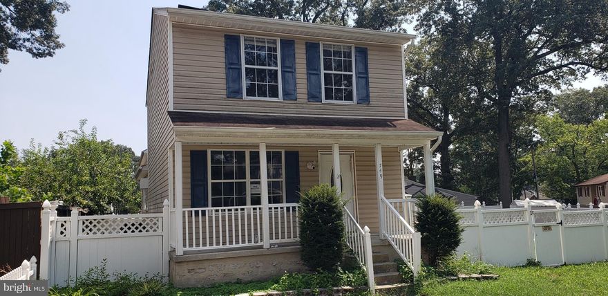 Welcome to this 3 bedroom 1.5 bath Colonial on corner lot.  This home features a covered front porch, living room and  updated eat in kitchen w/stainless steel appliances and breakfast bar. Huge great room addition off of the kitchen with  a cathedral ceiling, and lots of windows that overlook the in ground pool and fully fenced backyard. Great place to entertain. The pool, house and appliances are all sold as is. Property needs work but is well worth the time an the effort. This house has so much potential to restore it to better than original condition. Check out the comps. There is instant equity.