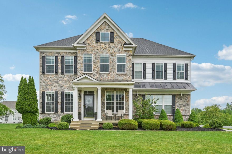 Welcome to this stately 4-bed, 4.5-bath Colonial nestled in a serene cul-de-sac at Lakeview at Brandywine. Meticulously cared for, featuring a stunning upgraded eat-in kitchen with stainless steel appliances, granite countertops, double ovens, and a central island. Upstairs, the refined primary suite includes a cozy sitting area, walk-in closets, tray ceiling, and spa-like bathroom. Three additional bedrooms and two more bathrooms grace this level. Downstairs, the walk-out lower level features a full bath, media room/gym, and ample space for gatherings. This home is ideal for both relaxing and entertaining, whether in the formal living areas, the finished basement, or the expansive, grassy backyard. Recent updates include a New Roof (2019), New Composite Deck, New Carpets, New Paint (2020), and refreshed Kitchen & Bathroom floors (2023). Welcome home!