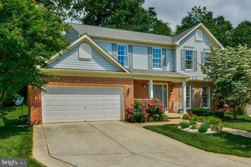 NO HOA!  BEAUTIFUL LEESWOOD GARTH 4 BEDROOM COLONIAL LOCATED AT THE END OF THE COURT BACKING TO TREES WITH THE PERFECT REAR YARD SETTING.  GLEAMING HARDWOOD FLOORING IN ENTRY, HALL, POWDER ROOM, DINING & LIVING ROOMS AND MAIN LEVEL FAMILY ROOM.  UPDATED KITCHEN OPENS TO THE SPACIOUS FAMILY ROOM ALONG WITH DOORS TO GROUND LEVEL DECK SURROUNDED BY PRIVACY. THE FORMAL DINING ROOM HAS BAY WINDOW ON SIDE AND DOUBLE WINDOWS TO THE REAR. FRONT ENTRY HAS A WALL DISPLAY NICHE & ALSO ONE IN OWNERS BATH.  GARAGE IS FINISHED WITH DRY WALL & EPOXY FLOOR COATING.  UPDATES AT VARIOUS TIMES INCLUDE: ROOF, HOT WATER HEATER, REMODELED KITCHEN & BATHS, LIGHTING FIXTURES, RECESSED LIGHTS.  THE SUMP PUMP, WASHER/DRYER, LOWER LEVEL FLOORING AND LOWER LEVEL CARPET ON STAIRS ARE BRAND NEW.  THE FINISHED LOWER LEVEL PROVIDES THE PERFECT GET-A-WAY SPACE/RECREATION AREA/GAMING SPACE....ETC. THE LOWER LEVEL LAUNDRY ROOM  PROVIDES  GOOD CLOSET SPACE ALONG WITH ENTRY TO CONCRETE FLOORED CRAWL SPACE.  CONVENIENTLY LOCATED TO SCHOOLS, SHOPPING AND MANY LOCAL FEATURED EVENTS!