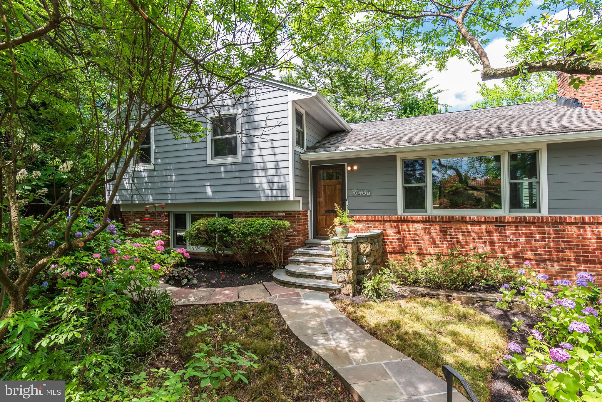 MAJOR PRICE REDUCTION!! Chevy Chase A++ location! This wonderful, fully renovated 4br, 3fb home is nestled in the trees, giving the sense of being totally surrounded by nature. Updates include a spacious Trex deck overlooking a gorgeous magnolia tree; fully renovated kitchen with custom cabinetry, Silestone counters, & Energy Star stainless steel appliances; custom doors including the front entrance; new energy-efficient patio door & Marvin windows; & 3 totally renovated custom baths including one with whirlpool tub. On the lower level, a large office/family room has picture windows looking out on the lush landscaping, & the basement level includes a workshop with custom cabinets & a large laundry room. There's also a brand new concrete driveway; an attached one-car garage that makes everyday tasks easy, from unloading groceries to managing kids & gear; a private brick-trimmed flagstone patio in the back surrounded by redbuds & firs; & a flagstone walkway winding gracefully around the house. Just a short distance to Somerset Elementary; Norwood Park & its recreational facilities; the Capital Crescent Trail; the Bethesda & Friendship Heights metro stations for easy access to downtown; & all the dining, shopping and entertainment that downtown Bethesda offers. MOVE IN AND ENJOY!
