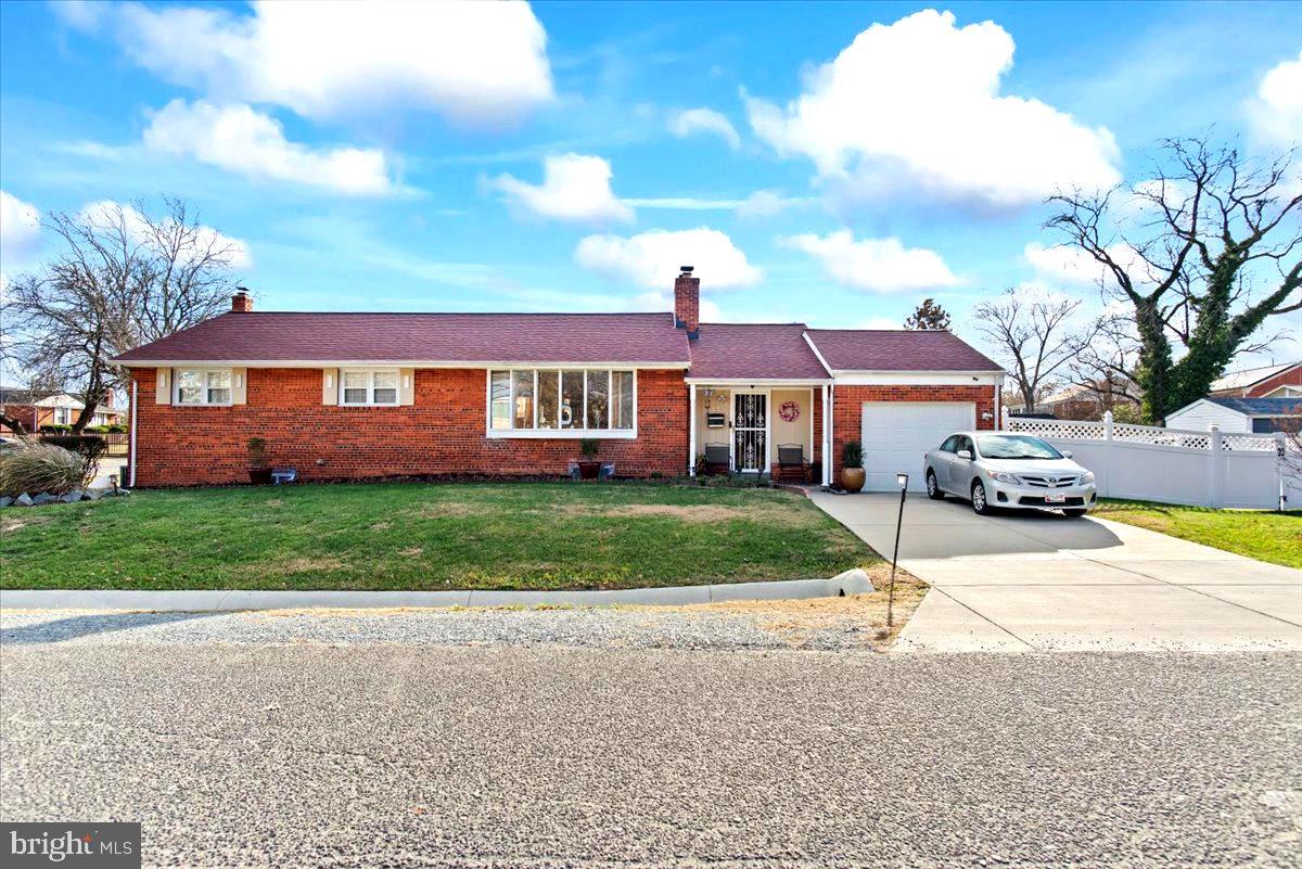 This rambler ranch has 4 bedrooms, 2 full and 1/2-bathroom home and is ready for your pickiest buyer(s). On the main level, custom painted walls--not wallpaper, gleaming hardwood floors in the living room and dining rooms. Carpet and ceramic tile floors on the remaining areas of the main level. A wood burning fireplace in the living room. Elegant crown and chair mouldings throughout the main level of the home. The large owner's bedroom has a full updated bathroom. A second updated bathroom off of the main hallway. Enter the separate dining room from the updated kitchen with stainless steel appliances, built in microwave, element free standing electric range, and granite counter tops. From the kitchen step down to a main level great room with a second wood burning fireplace with built in bookcases. Step outside and included is a large screened in gazebo (she shed or man cave) with electricity along with a red brick patio, large fenced in yard with three storage sheds. Or go down the stairs to a large open recreation room, updated half bath, updated furnace with air purifier, water filter on main water line, 50-gallon gas hot water heater, newly washer and dryer, and large bedroom with a walk-in closet.
The home is located within a seven-minute walk to a Metro bus line and Branch Avenue, and within a five-minute ride to the Branch Avenue, Suitland Road, Naylor Road subway stations, and I-95/I-495.