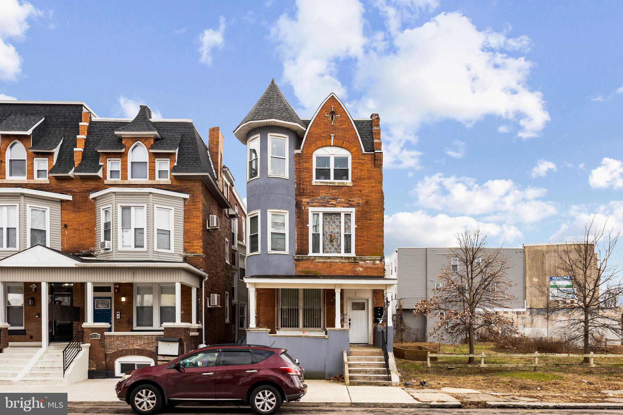 5-unit building on the rapidly redeveloping 33rd Street corridor! This signature location features SEPTA and bicycle lane connections to Center City Philadelphia and is a short walk from Fairmount Park Tennis Courts, Mander Playground, Sedgley Woods Disc Golf, Strawberry Mansion Golf Driving Range, and Smith Memorial Playground. Unit 1: 1 BR, 1 BA, currently occupied, $1050 per month, lease through August 31, 2024, approximately 900 sqft. Unit 2: 3 BR, 1.5 BA, currently occupied, $1350 per month (under rented), approximately 1200 square feet, month to month and can be vacant with 60 days notice. Unit 3: 3 BR, 1.5 BA, currently occupied, $1450 rent, month to month, approximately 1200 square feet. Unit 4: 1 BR, 1 BA, currently occupied, $1050 rent, approximately 1100 square feet, leaded through February 2025. Unit 5: 1 BR, 1 BA, currently occupied by property manager, approximate rent would be $1100 if rented.