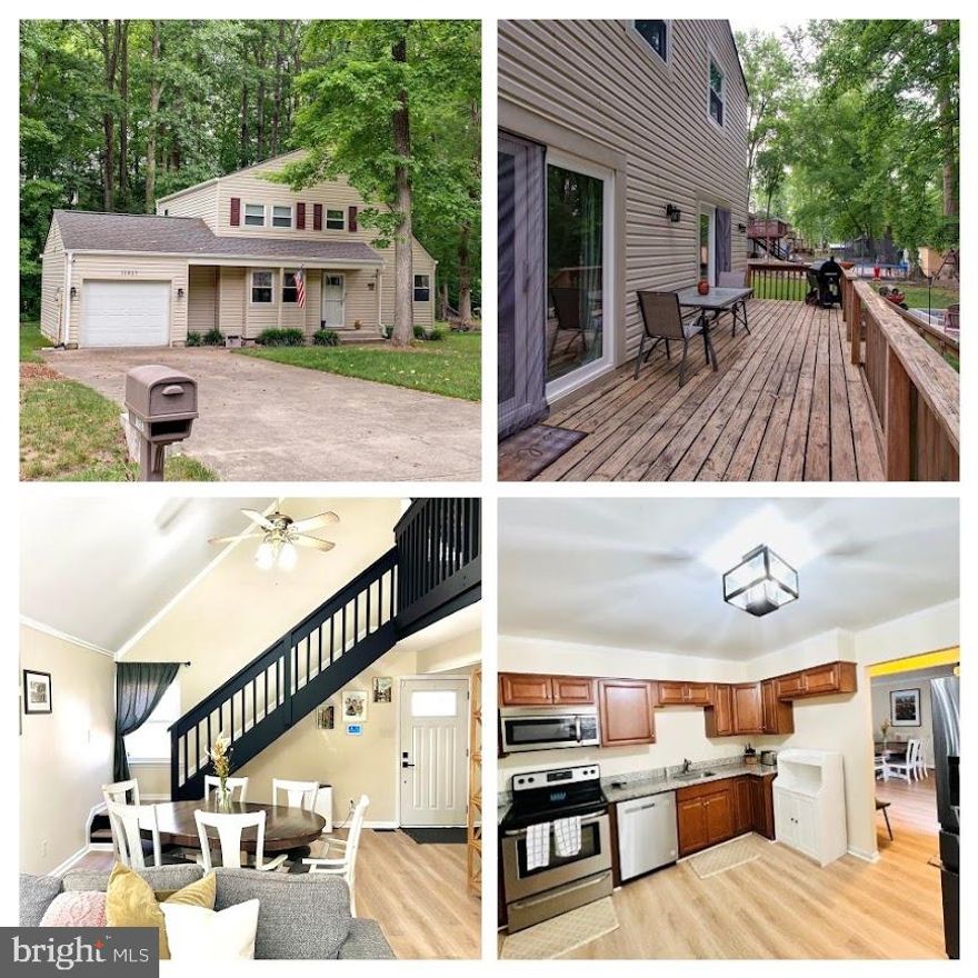 Welcome to this beautiful home nestled on a sprawling 1/2 acre lot, where elegance meets comfort. As you step into the foyer, you are greeted by a grand two-story family room, adorned with stunning architectural details and an abundance of natural light. First floor primary bedroom suite features a large walk-in closet and full bathroom. Updated eat-in kitchen features granite, stainless steel appliances and a bump out with seating and storage. Powder room and laundry room are conveniently located on the main level. Upstairs, discover two additional bedrooms, each offering comfort and privacy, in addition to a full bathroom. The flexible floor plan allows for versatility, whether you envision a home office, gym, media room or a play area to suit your needs. Step outside to the expansive backyard oasis with a large deck and concrete patio with a built-in fire pit. The 1/2 acre lot provides ample space for outdoor activities, gardening or even the addition of a pool. Imagine evenings spent under the stars, hosting barbecues or simply unwinding in the serenity of your own private retreat. The sprawling landscape with mature trees and a stream lends natural privacy and the opportunity to explore and enjoy nature. No school excise tax or deferred water & sewer fees! Close to shopping, restaurants, grocery stores, library, hiking/biking trails and University of Maryland Charles Regional Medical Center. Enjoy golfing at the White Plains Regional Golf Course, ice skating or rock climbing at the Capital Clubhouse, exploring local wineries and breweries or catch a minor league baseball game at the Blue Crabs Stadium. Conveniently located to Joint Base Andrews, Pentagon, Bolling, MD-5, I-495 Beltway, Washington, DC, Virginia, commuter bus lots and Metro station. Don't miss out on this amazing opportunity to make this beautiful house your home!