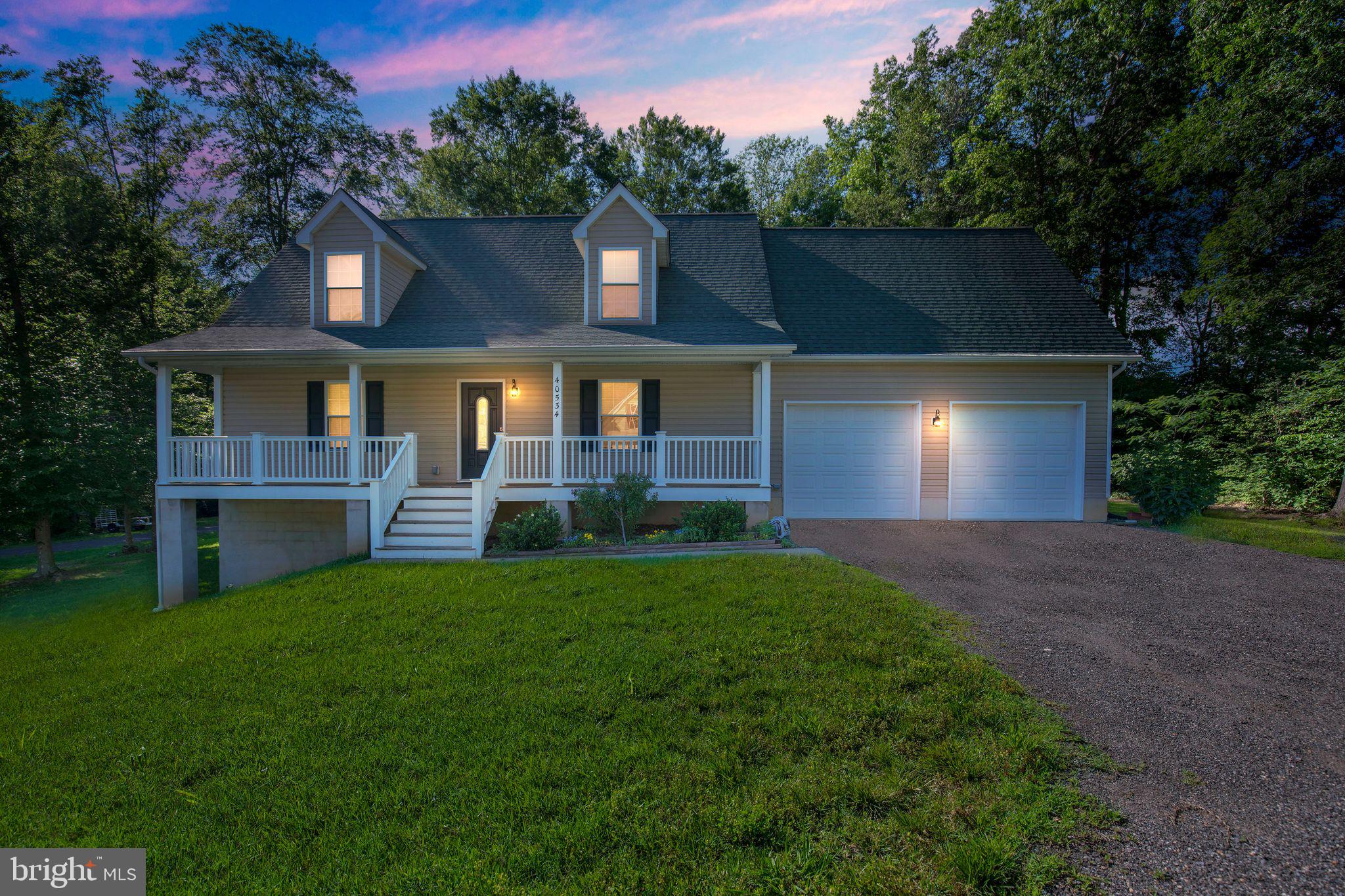 Welcome home to this beautifully maintained Cape Cod built by Hallmark Homes in 2016, situated on a peaceful 1.98-acre lot! Relax on the inviting front porch and take in the tranquil surroundings. Inside, you'll find a spacious living and dining room combo, perfect for entertaining. The kitchen features granite countertops, stainless steel appliances, and a walk-in pantry—ideal for any home chef.
The main level offers a convenient half bath and a private primary suite complete with a full en suite bathroom. Upstairs, you’ll find two generously sized bedrooms and a full bath, offering comfortable space for family or guests. A large bonus room over the 2-car garage is ready to be finished to fit your needs—home office, playroom, or media room!
Enjoy outdoor living on the 10x12 wood deck, and take advantage of the Amish-built shed that conveys with the home. Located just minutes from Leonardtown’s hospital, banks, restaurants, and charming downtown, and an easy commute to Patuxent River Naval Air Station. This is the perfect blend of space, comfort, and convenience—don’t miss it!