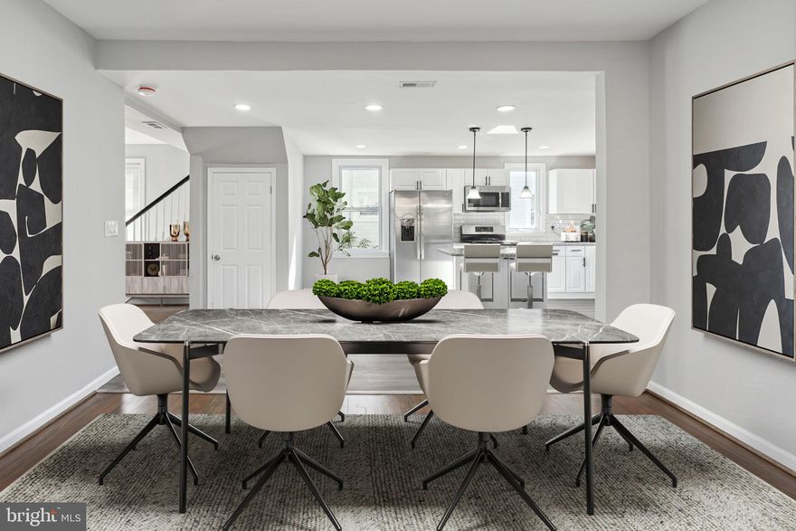 PRICE REDUCTION. Come see this NEWLY renovated 4 bedroom 3 bath home in the Overlea community in Baltimore County!  Another Old Charm with modern updates.  This fully renovated 3 bedrooms with 2.5 fully bathrooms is like new and a must see.  A large eat in kitchen, a separate dining and living room, and a powder room on the main floor.  Basement is a great space for a family room or play area for the kids and has a 3-piece bathroom as well as plenty of storage space and a huge laundry room.  There are 3 bedrooms on the top floor with a huge bathroom with separate shower and tub.  All new wall to wall carpet upstairs.  HVAC 2023, Roof 2022 new flooring throughout.  SCHEDULE your SHOWING TODAY! Motivated Sellers!