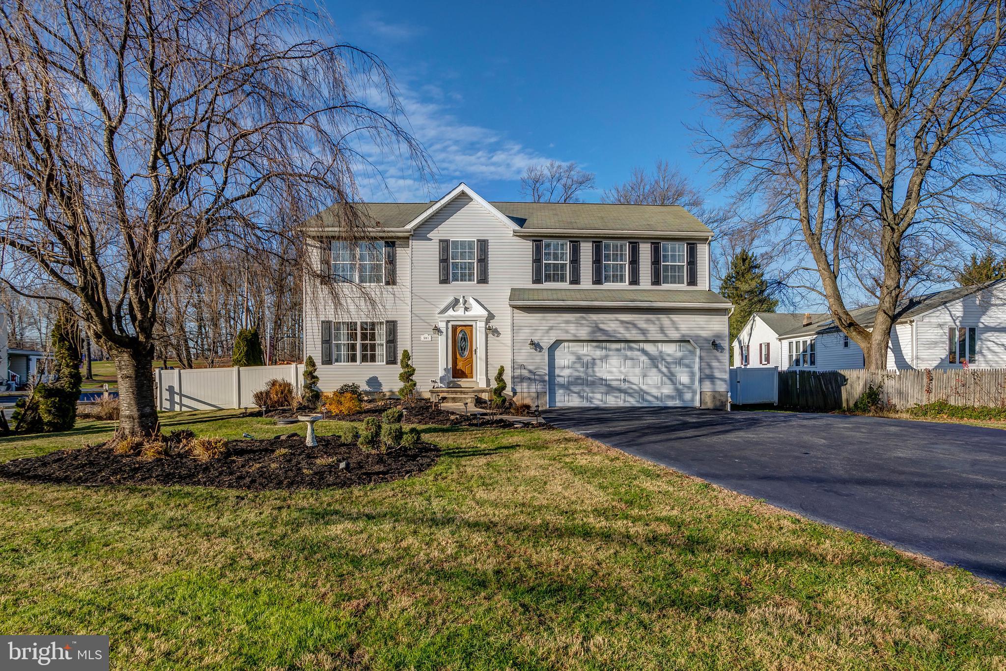 Fantastic opportunity in Aston Township! The value for this home is unparalleled. Pull into the oversized private driveway, walk the walkway and into the First Floor: Wide open foyer, neutral paint tones, and hardwood flooring throughout await. Center Hall, with access to a powder room, formal Living Room, Completely renovated Eat in Kitchen, featuring subway backsplash, white shaker cabinets, crown molding, recessed lighting, stainless steel appliances, and quartz countertops! Full Eat in area which leads out to the rear deck overlooking the flat back yard, and access to the perfectly sized Family Room with gas fireplace! 2nd Floor: 4 Perfectly sized bedrooms, including a completely remodeled master suite! Full hall bathroom recently renovated! Basement: Full, unfinished, with major potential! This property is conveniently located, with quick access to everywhere!