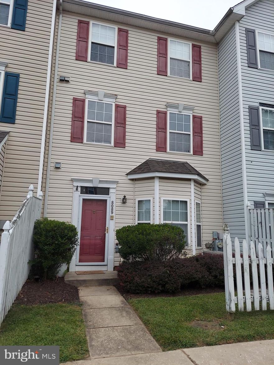 Beautiful, well-maintained townhouse located in Asbury Woods and conveniently located near Ft. Meade, NSA, Rt 175, Rt 32, Rt 100, and the BW Parkway.  Huge owner's suite with cathedral ceilings, a large bathroom with separate shower and soaking tub, and walk-in closet. The second level has 2 bedrooms, a bathroom and a separate laundry room.  All new appliances in the kitchen less than 2 years old, fresh paint and 2 yr old carpet on stairs .  There are hardwood floors throughout the house, and lots of space to move around in. The main level also contains a half-bath! Please have a minimum credit score of 650.