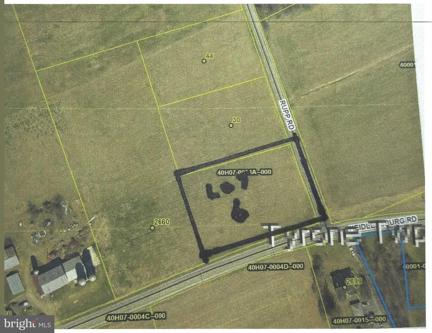 1.55 acre m/l land open parcel  WITH PUBLIC SEWER ,   Zoned residential, located in scenic Adams Co apple country, near Gettysburg,  and Michaux state forest.  Public hunting area,  Easy access to Rt 15 for commuting to Maryland , Harrisburg etc.   Seller has paid  the 6,900 sewer hook up fees to township. a small portion of lot has designated wetland (as  per  plot plan)       Home occupacancy a permitted use for personal service etc ( see regs in assoc docs)