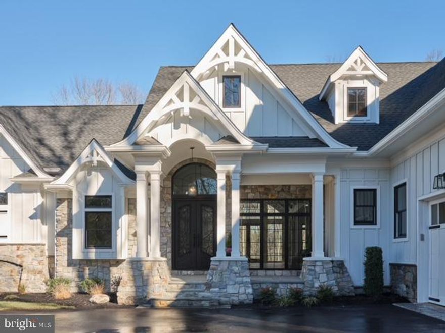 The moment you approach 6 Solebury Mountain Rd, you quickly realize that this property is miles beyond the typical center hall colonial. This newly built custom home with meticulous attention to detail is unprecedented. Starting with the sweeping roof eves and stone splays, accent points and raised stone rear patio, and ending with the intricate mill work that accentuates the raised peaks of the exterior facade. The hand crafted, wrought iron front door, in itself is a work of art that has the weight of a vaulted door, but moves like a ballerina. The show stopper is the great room that boasts cathedral-like accent truss work that has been hand painted. This grand room encompasses the open kitchen with Plane & Fancy cabinetry, state-of-the-art stainless steel appliances, large center island and a large slab of exotic marble as a backsplash. One area comfortably houses a dining table for entertaining your guests and the breakfast area with coffered ceiling, seats an additional family members. The stone fireplace is centrally located flanked with custom walnut cabinetry, the room is washed in glass walls. High ceiling ceilings, solid wood doors and attention to detail is unmatched. This level contains two guest bedrooms and baths each with fitted out walk in closets. The palatial spa like primary suite with dressing area, large dual walk-in-closets fitted with custom cabinetry, two separate vanities separated by a center island shower consisting of glass and full slabs of marble, finally the floating tub completes the ambience. The huge second level space with bath can function as an optional primary bed suite or an upstairs family room. The unfinished walkout lower level with natural light has the potential to add nearly 3000 sq ft that is limited to your imagination. 6 Solebury Mountain is one of the last remaining sites within the New Hope/Solebury School District, minutes from the night life of New Hope, 50 minutes to Center City and 90 minutes to NYC. #6 Solebury Mountain is one of those rare designs where the architect met the challenge and “colored outside the lines” and created something unique and innovative. Final taxes TBD. Current taxes only reflect the land (only) and not the house to be built on the land. 

Final taxes TBD.  Current taxes only reflect the land (only) .

Note:  This special project is completely finished and ready to be viewed and purchased.  All of the bedrooms pictured are virtually staged.