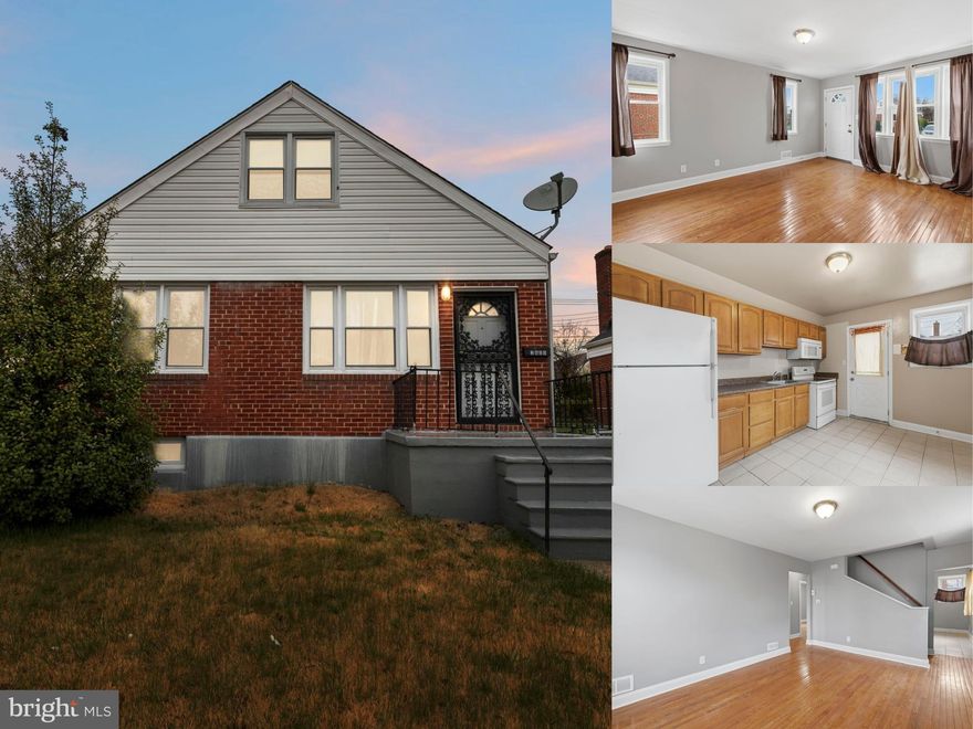 Well maintained Cape Cod in good condition offering 3 bedrooms and 2 full bath. This home features a welcoming front porch, comfortable living spaces, and a functional layout. The partially finished basement provides additional living, recreation, or storage space. Conveniently located and full of potential.