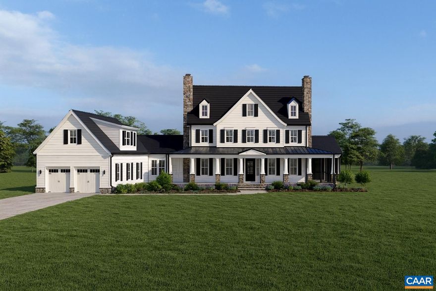 Luxury meets privacy in this stunning new construction home to be built on nearly 15 acres in Northern Albemarle. Enjoy the serenity of country living while remaining just a short drive from Charlottesville. This thoughtfully designed residence offers 4 bedrooms with numerous customization options, plus additional bonus spaces that can serve as extra bedrooms, offices, or flex rooms. The large unfinished basement allows for further expansion for a rec room, hobby room, additional bedroom and more.  A private loft suite complete with bedroom, bath, and kitchenette provides an ideal retreat for guests or an in-law suite. Surrounded by natural beauty, the property offers peaceful daily living with convenient access to local wineries, breweries, and dining. A blend of covered porches, screened porches, and open decks creates exceptional outdoor living and entertaining spaces?making this truly a dream home waiting to be built.,Granite Counter,Fireplace in Living Room