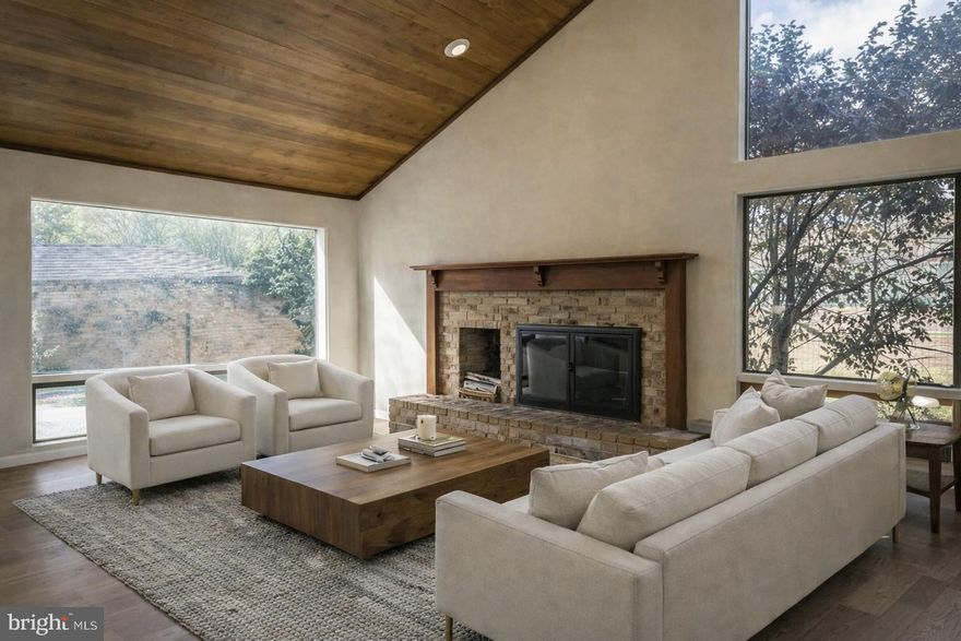 A warm, light‑filled contemporary home in the heart of Bethesda. Thoughtfully updated with new wood flooring, designer finishes, and a seamless indoor–outdoor flow. The private brick courtyard, soaring ceilings, and flexible split‑level layout create spaces for quiet living, entertaining, and working from home. Minutes to downtown Bethesda, parks, and major commuter routes — a rare blend of style, comfort, and location.