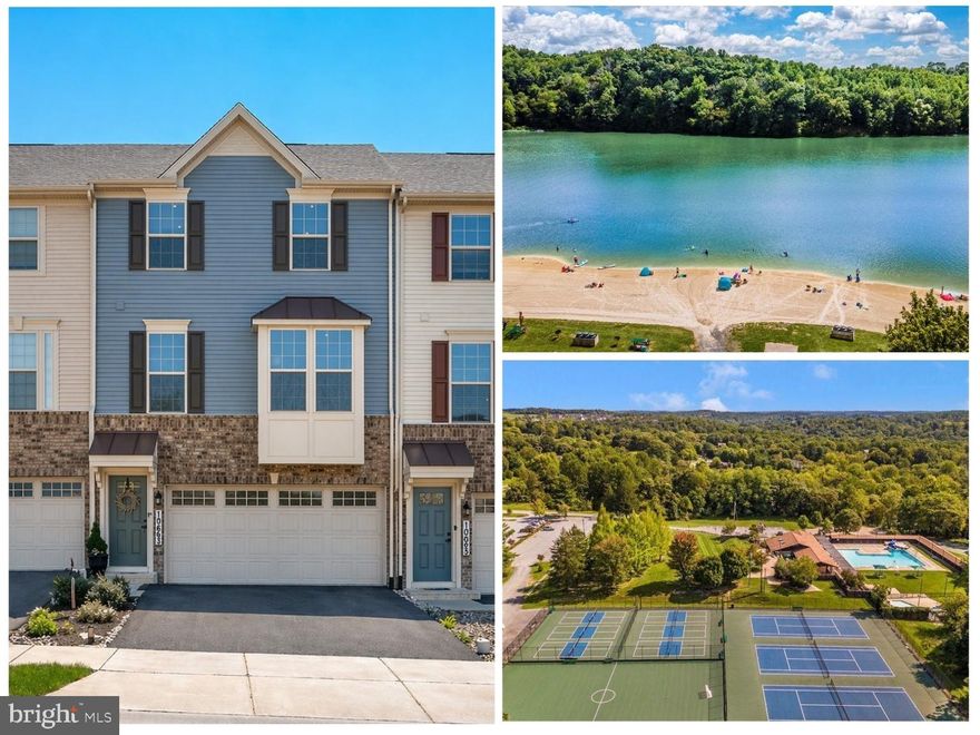 Move-in ready 3 bedroom, 2.5 bathroom townhouse in New Market, MD, located 16 minutes from Ft. Detrick, approximately 45 minutes from Ft. Meade, and 45 minutes from NSA Bethesda, with direct I-270 access to the DC corridor. Built in 2021 in The Hamptons at Lake Linganore community.

This is the townhome that feels like it was built for the way you actually live. The owners replaced builder-grade finishes with rich LVP flooring, added custom wood accent features throughout, and brought a warmth to the space that makes it feel less like a townhome and more like a boutique retreat.

The kitchen anchors the main level with a large island seating four, upgraded Samsung stainless appliances, and granite countertops. The sun-filled dining area flows from the kitchen and opens to a deck with stairs down to the backyard, making indoor to outdoor living genuinely easy. A powder room rounds out the level.

Upstairs, the owner's suite features a tray ceiling, recessed lighting, a double bowl vanity, a walk-in shower, and a walk-in closet that actually delivers on space. Two generously sized bedrooms, a full bathroom, and a dedicated laundry room complete the upper level. The finished lower level is laid out for a gym and media room, giving you two functional spaces without sacrificing either.

Located directly across from Blue Heron Elementary School, with sight lines from the front door. The Hamptons at Lake Linganore delivers amenities that few communities can match: four lakes, three beaches, four swimming pools, 35-plus miles of trails, pickleball, tennis, volleyball, tot lots, and a community calendar that includes Food Truck Tuesdays and seasonal festivals.

Additional upgrades include enhanced attic insulation for year-round efficiency. If you want a turnkey home with real upgrades, a layout that works, and a location that makes daily life easier, this is the one. Schedule your showing today.
