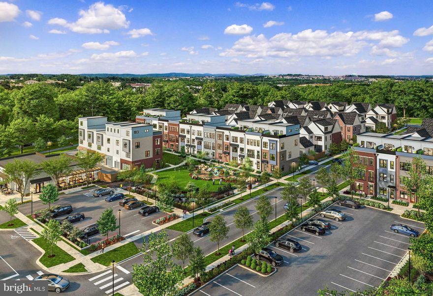 Welcome to the Village at Rockshire - new EYA neighborhood of 29 townhomes, 31 single family homes, and new neighborhood serving retail.   The Camden 127 is a 4-level, 4 BR / 4.5 BA with loft level  home that is over 2,300 SqFt.  Main level laminate hardwood flooring, contemporary kitchen with quartz countertops, upgraded tile in bathrooms, 2-car garage parking, environmentally friendly all electric design are some of the many included features.  Construction projected to begin in Spring of 2026 with first move-ins late 2026/early 2027.