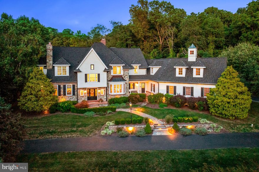 WOW! This breathtaking, move- in ready property, set on a quiet cul-de sac within the renowned Downingtown East/STEM school district, offers every feature and amenity for your multi-generational family, friends and guests! No stone has been left unturned throughout the timeless and beautifully executed 2017-2014 renovations and updates. Features include sun-filled windows and French doors, with an effortless floor plan and neutral decor, opening up to stunning outdoor views of the gardens and pool,  beautiful site- finished oak floors throughout, timeless millwork and coffered ceiling details,  fabulous designed lighting, generously proportioned living room with gas fireplace, library, dining room, recently renovated gourmet kitchen with adjacent breakfast room and family room with floor to ceiling fireplace, spacious mudroom, convenient laundry room and access to the 4 -car garages. The second floor features spa- like primary suite retreat with a  cozy sitting room with fireplace, wonderful bedroom with private views and recently renovated bathroom with soaking tub and frameless glass shower, 4 additional large bedrooms each with their own tastefully updated bathrooms and a spacious, bonus/ lounge room, a privately located 6th bedroom/ in-law suite with its own entrance and renovated full bathroom and walk-up access to the easy to finish third floor. The jaw-dropping lower level offers an entertainers dream with a custom designed billiards/ wine room, movie theater, gym, game room, full bathroom and lots of dry storage. Additional improvements include a new roof and all new gutters in 2024, new flagstone patio and walkways, professionally designed landscaping, new generator and more. Close to all major transportation routes, endless recreational opportunities, world class shopping and restaurants, Philadelphia and NYC. This incredible residence won't last long!