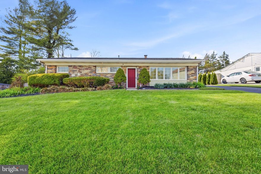 Welcome to 637 School Line Drive—a beautifully maintained stone rancher in the desirable School Side Manor section of King of Prussia, offering easy, one-floor living with thoughtful updates throughout.

Step inside to a bright and inviting living room filled with natural light, featuring wood floors, custom built-in entertainment center, and a cozy corner gas fireplace that flows seamlessly into the dining area. The updated kitchen is both functional and stylish, complete with solid wood cabinetry, granite countertops, tile backsplash, and stainless steel appliances.

Down the hall, you’ll find three well-proportioned bedrooms. Two have been updated with waterproof luxury vinyl plank flooring and fresh paint, and the primary bedroom offers a comfortable space with ample closet space. The hall bathroom features an updated shower bath, vanity, and a conveniently located laundry closet with a stackable washer and dryer.

Additional highlights include a full house generator for added peace of mind, a newly sealed driveway, and a recently re-insulated attic for home efficiency.

Out back, enjoy a large, private yard with plenty of room to relax or entertain, along with a covered patio that creates an ideal outdoor living space. For pet owners, the property also includes an invisible dog fence. An oversized 2-car garage provides excellent storage and convenience.

Location is a major advantage—just minutes from Routes 76, 202, 422, and the PA Turnpike, and close to all of the shopping, dining, and amenities King of Prussia has to offer. You’re also within walking distance to Merrill C. Young Park and the Norristown High Speed Line at Hughes Park Station.

A well-cared-for home with a practical layout, strong updates, and a location that continues to stand