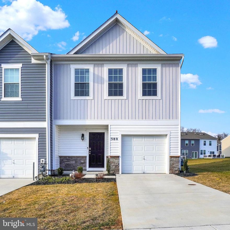 Welcome to this two-year-old ready-to-move-in home with lots of upgrades!!! The first floor has custom honeycomb blinds with remote. Luxury vinyl plank throughout first floor for a consistent flow. Open floor plan. Granite countertops throughout. Sliding doors lead to large Trex deck complete with lighting for your personal enjoyment or entertaining friends and family. Primary bedroom has walk-in closet. Primary Bathroom has been upgraded with custom glass shower doors. Second-floor laundry includes washer and dryer. Two other bedrooms and shared bath complete the home. Home has been freshly cleaned and painted! All that's left to do is make it yours!