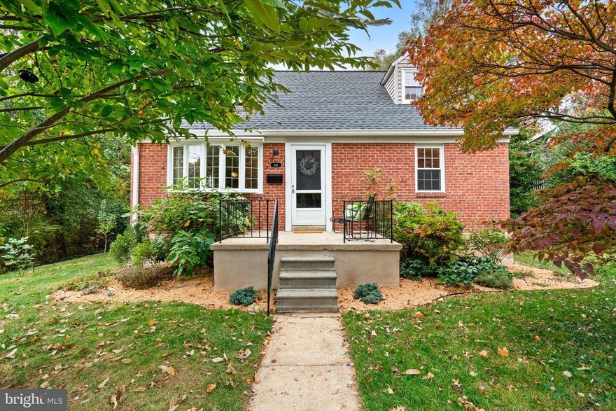 Welcome to 418 Harwood Road, a charming and updated Cape Cod nestled on a peaceful street in Catonsville. This delightful 4-bedroom, 2-bathroom home offers a perfect blend of classic style and modern amenities.

As you step inside, you're greeted by a light-filled Living Room featuring a bow window that floods the space with natural light. A wide opening effortlessly connects the Living Room to the Dining Room, making it an ideal setting for hosting gatherings and entertaining. The Dining Room boasts built-in storage, providing both convenience and a stylish touch for your dinner parties. The Kitchen was thoughtfully updated in 2020. It features new cabinets, quartz counters, sink, window, and updated lighting. Step out onto the backyard patio directly from the Kitchen, perfect for enjoying outdoor meals and relaxation. The main level also includes a Primary Bedroom, a versatile second Bedroom/Office, and a full Bathroom, ensuring comfortable and convenient living. Upstairs, you'll discover two more bedrooms, both with built-ins and vaulted ceilings. In the hallway, you'll find two cozy nooks that can be used as a study area or a quiet reading space. An updated Bathroom on this level adds modern convenience.

The lower level remains unfinished, offering you the opportunity to customize it to suit your needs. The backyard, with its generous size, is an inviting space for hosting barbecues or adding a playset for the little ones.

This home has received recent updates, with fresh paint and newly refinished hardwood floors. The roof and gutters were replaced in 2016, ensuring the structural integrity and curb appeal of the property.

Convenient to all of Catonsville's local attractions, including farmer's markets, trolley trails, playgrounds, community movie and music venues, shops, and restaurants. This home also provides hassle-free access to commuter routes, downtown Baltimore, BWI Airport, and the MARC train station, making your daily commute a breeze.

Seller is offering a one-year AHS Home Warranty. Verify school information on the Baltimore County Public Schools website.