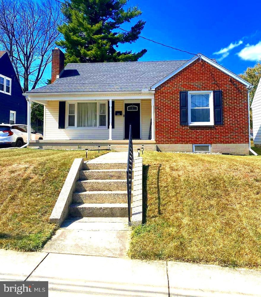 Major pride reduction!   Motivated sellers relocating .This home has been recently renovated and has been well cared for. The main level offers a living room with brick fire place, two large bedrooms and a full bath. The kitchen has plenty of room to cook and space for a table. A sun room that is off of the kitchen. Upstairs offers another large bedroom and storage closets. The huge unfinished, walkout basement allows for additional storage and can be easily finished. Outside relax on the large, covered front porch or rear deck if you want some privacy. The oversized yard is fenced which is convenient for pets or children. Bedrooms are carpeted, bathrooms and kitchen are tiled and the remainder of the home presents hardwood flooring. Plenty of natural lighting from the large picture window in the living room. Newer roof, gutters, downspouts, windows, HVAC, water heater and flooring! This location is perfect for those that commute or want to enjoy the nearby amenities to include restaurants, shopping and medical facilities .   This is a must see!