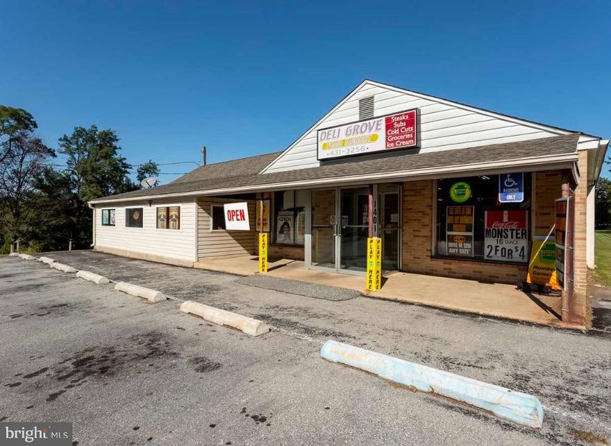 1401 S Whitford Road—known locally as Deli Grove—a neighborhood landmark serving the West Chester community for more than 40 years. Established in 1982, Deli Grove has long operated as a well-recognized deli, sandwich shop, grill, and convenience market. The property also holds a Pennsylvania Lottery Sales License (both draw and instant tickets), adding an additional revenue stream for ownership.

This sale presents a rare opportunity for a new owner to reposition or reimagine a proven commercial location in a high-demand, rapidly growing residential corridor. The building currently supports a full-service deli and grill with eat-in seating, offering hot and cold sandwiches, burgers, fries, ice cream, and a wide assortment of grocery and convenience items.

Included in the sale are all existing inventory, equipment, and furnishings, such as ranges, ovens, refrigeration, tables and chairs, shelving, counters, and related FF&E.

Strategically positioned in the heart of a dense residential area, the property is conveniently located just 3 miles from Downtown West Chester, 3 miles from Exton, and 4 miles from Downingtown.

This is an outstanding opportunity for an operator, investor, or developer seeking a well-located commercial asset with long-standing community presence and significant potential for future enhancement or conversion.