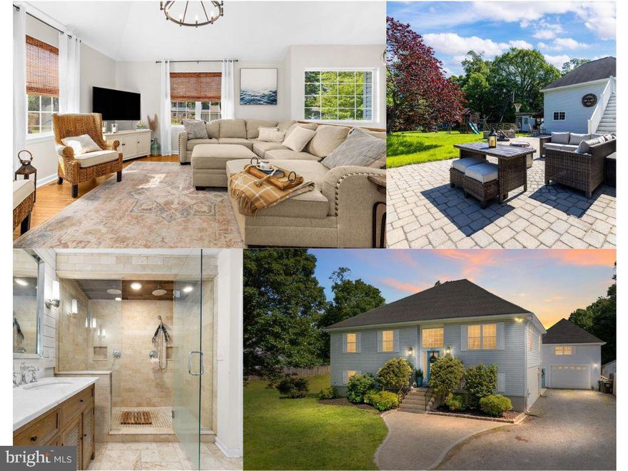 Move in Ready home on a large .72 acre lot in sought after Cloverfields community, enjoy your morning coffee on the porch then walk to the beach for some afternoon sun. Main level has stunning vaulted ceilings with sunroom, open kitchen/dining combo featuring gas range, large island with seating and granite countertops. There are 2 bedrooms + a dreamy primary suite with a stylish upgraded bathroom. The lower level walks out to the driveway and backyard and features a living area, 4th bedroom and flexible space/laundry as well as a full bathroom. Outdoor living on all levels- deck out from the kitchen, private porch off the sun room, lower covered patio area and sun soaked paver patio facing the spacious lawn.  A unique feature of this property is the detached garage for all your hobbies and storage with finished second floor- perfect for an artist space, office or flex room. There is also a 2nd driveway on the far side of the lot to pull in  boats, campers or other equipment for storage. *Playground and collar for invisible fence included. 

Community has pool, playground, marina and beach- perfect for the commuter looking for some of the shore life! Starbucks, Target and Schools all minutes away. Under 60 minutes to Baltimore and DC, 20 minutes to Annapolis. 

BACK ON THE MARKET (Buyer Financing)