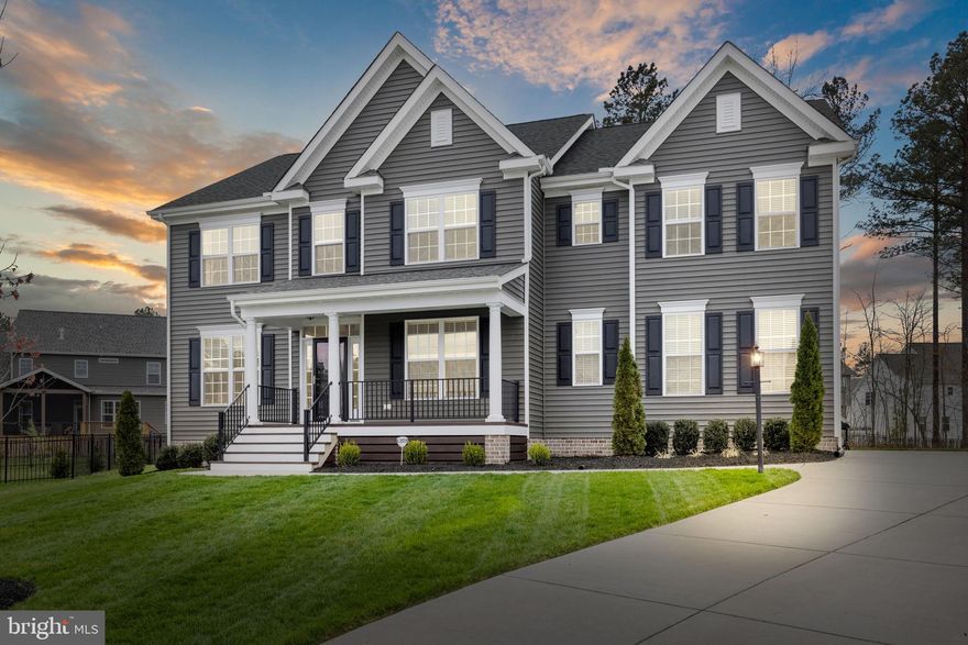 This spacious 6 bed, 4.1 bath home has a new construction feel and boasts beautiful engineered hardwood floors throughout the first floor. The spacious eat-in kitchen has a large island, gas cooking, breakfast bar, wall oven, a big pantry, and is open to the family room. The living room has many potential uses and would make a great office or playroom. The charming dining room has coffered ceilings, wainscoting, and plenty of room for a large table. The convenient first-floor bedroom features a full bath and a large closet. The mudroom is conveniently located by the garage entrance and has a hall tree to store coats and shoes. The second-floor landing greets you with beautiful built-ins and a long hallway. The primary bedroom is located on the second floor and features a tray ceiling, a walk-in closet, and a large en-suite. The en-suite has double vanity sinks, walk-in shower, large tub, and a water closet. The 4 other bedrooms located on the second floor are spacious, one has a full bath and another has direct access to a full bath. Once settled in enjoy the walking paths, playground, and pool in the Harper's Mill neighborhood.