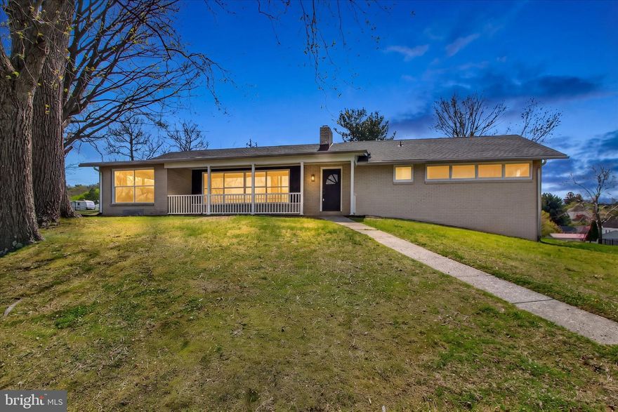 Welcome home to this charming 4-bedroom, 2-bath solid brick rancher! Recently renovated from top to bottom, this home offers the perfect blend of country charm and suburban convenience. A few updates include beautifully refinished hardwood floors and fresh paint throughout, a new kitchen, spacious bedrooms, 2 wood burning fireplaces, and a partially finished basement with plenty of space for entertaining. The newly seal coated driveway and garage provide ample parking and storage space. This property is situated on over an acre of land so you can enjoy gardening, entertaining, or simply taking in the peaceful surroundings. This home has it all with, with plenty of room to grow. No HOA! Schedule your showing today.