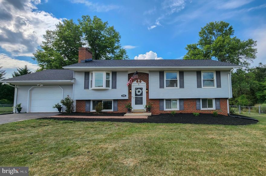 Updated home on a flat acre of land in desirable Walkersville! Recent upgrades include refinished hardwood floors, new carpet, ceiling fans, new roof, granite counters, and more, plus it has been freshly painted throughout. There are three main level bedrooms for more traditional living spaces, plus a lower level bedroom with full bathroom/laundry. Large rec room with fireplace and LED lighting, and second den/office space area with built in bookshelves featuring a level walkout patio door that opens to the huge partially fenced backyard. This property backs to a farm field, with the Monocacy River/tributaries nearby. This beautiful home is located on a private cul de sac, only a few short minutes to commuter routes, Walkersville, and Downtown Frederick.