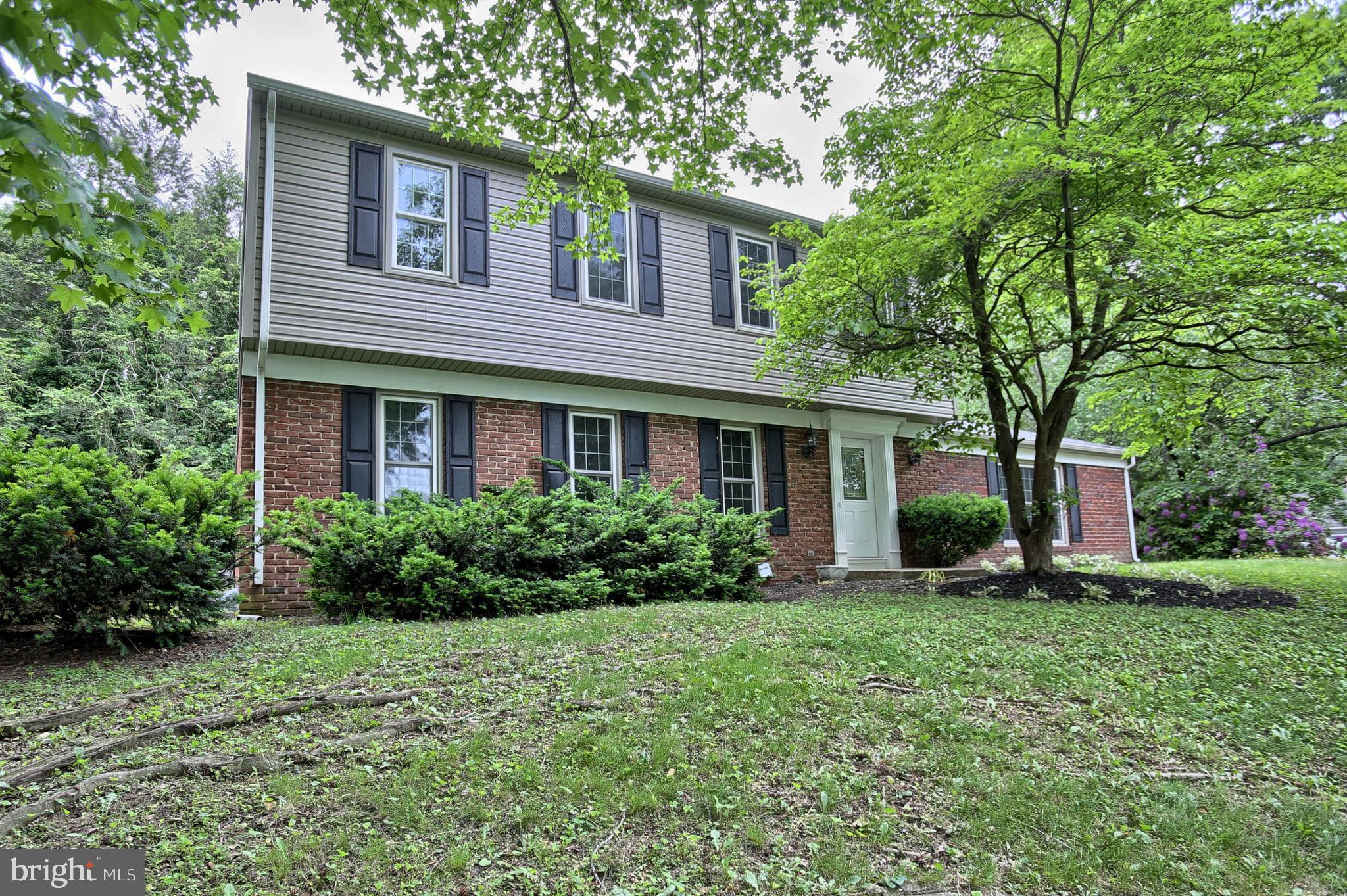 Hampen Township rental home in Point Ridge Farms. CV schools. Tons of living space with over 3500 sf plus fully finished lower level. Majestically perched high up on a 1/2 acre corner lot. 5 Bedrooms, all on second floor, and 4.5 baths. Updated interior finishes including newer kitchen and baths, new flooring and freshly painted. Fantastic location int he rear of Point Ridge Farms, one of the most sought after communities in Hampden Twp and close to neighborhood park and creek.