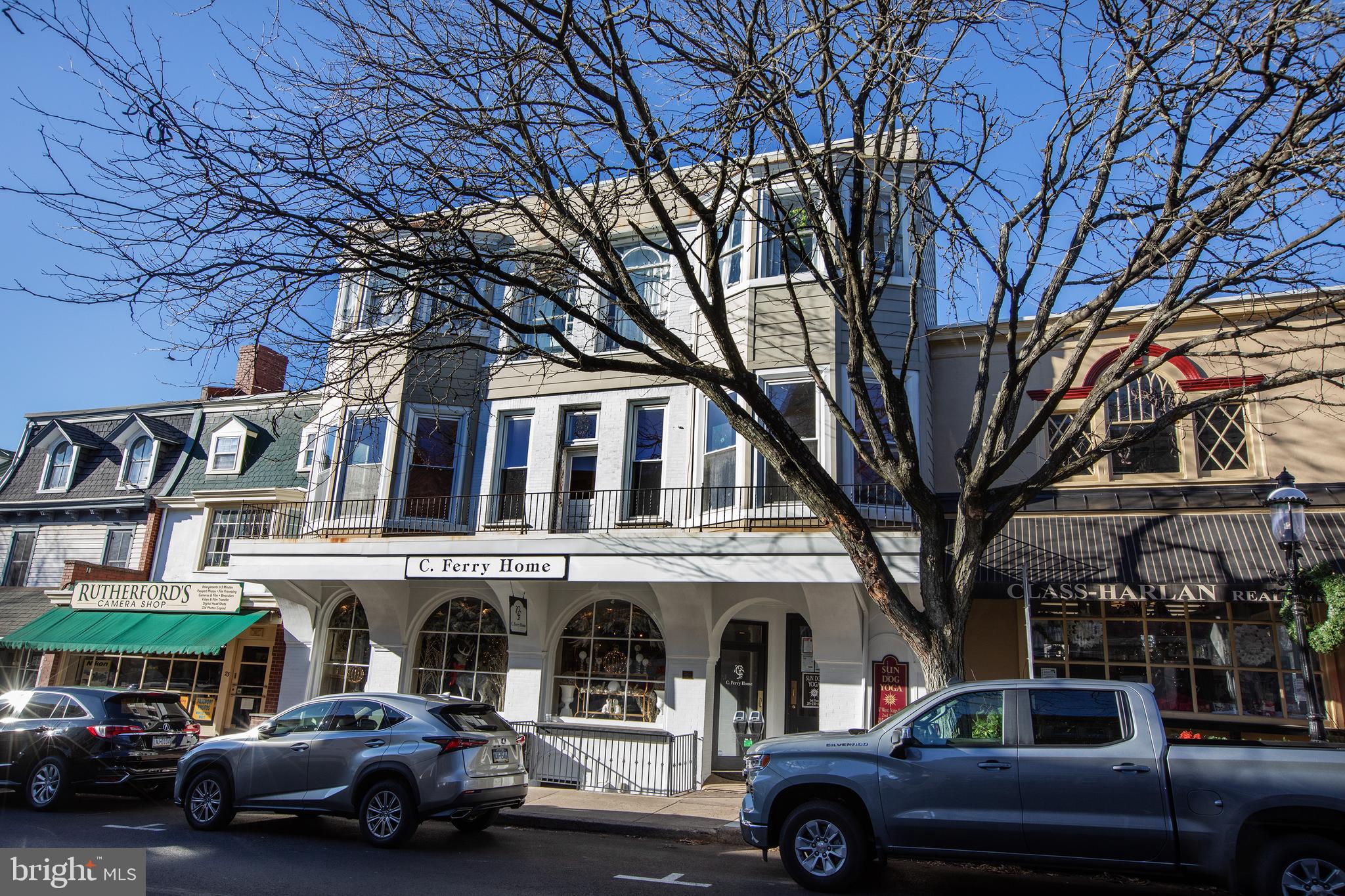 Multi-unit mixed commercial/residential property in the heart of downtown Doylestown Borough, fully occupied with long term, durable tenants. All utilities are separated, the first floor is a home goods themed retailer who has been present in the Borough for many years and grew into this prime space (tenant since 2020), the second floor Yoga studio has been in place over 15 years and the third floor apartment has short vacancies between occupants.