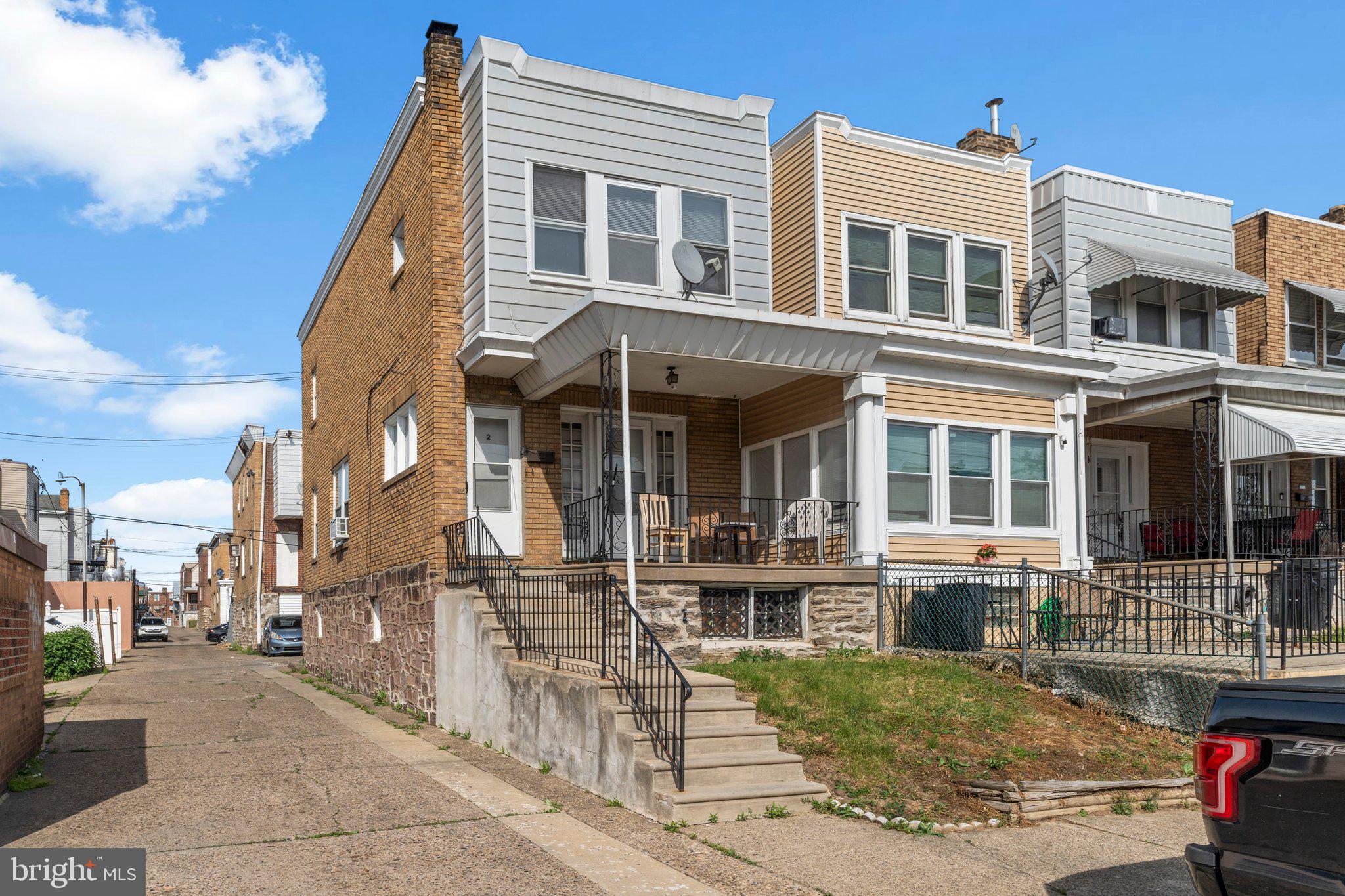 Great opportunity in Northeast Philadelphia! For the price of a single rowhome in Mayfair, you can own this income-producing end-unit duplex at 4715 Shelmire Ave. This end-unit duplex offers plenty of natural light and a flexible setup for investors or owner-occupants. The property features a 2 bed/1 bath upper unit (vacant and move-in ready) and a 1 bed/1 bath first-floor unit rented at $650/month to a long-term tenant on a month-to-month lease. All utilities are separately metered. The walk-out basement offers excellent potential for a third unit or expanded living space (buyer to verify zoning). Market rents are strong at $1,000–$1,150 for the 1st floor and $1,300–$1,500 for the 2nd floor, creating strong upside potential. Don’t miss this versatile investment!